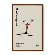 Son Heung-Min Korean Flags Print