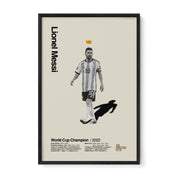 Lionel Messi Argentina World Cup Print v2