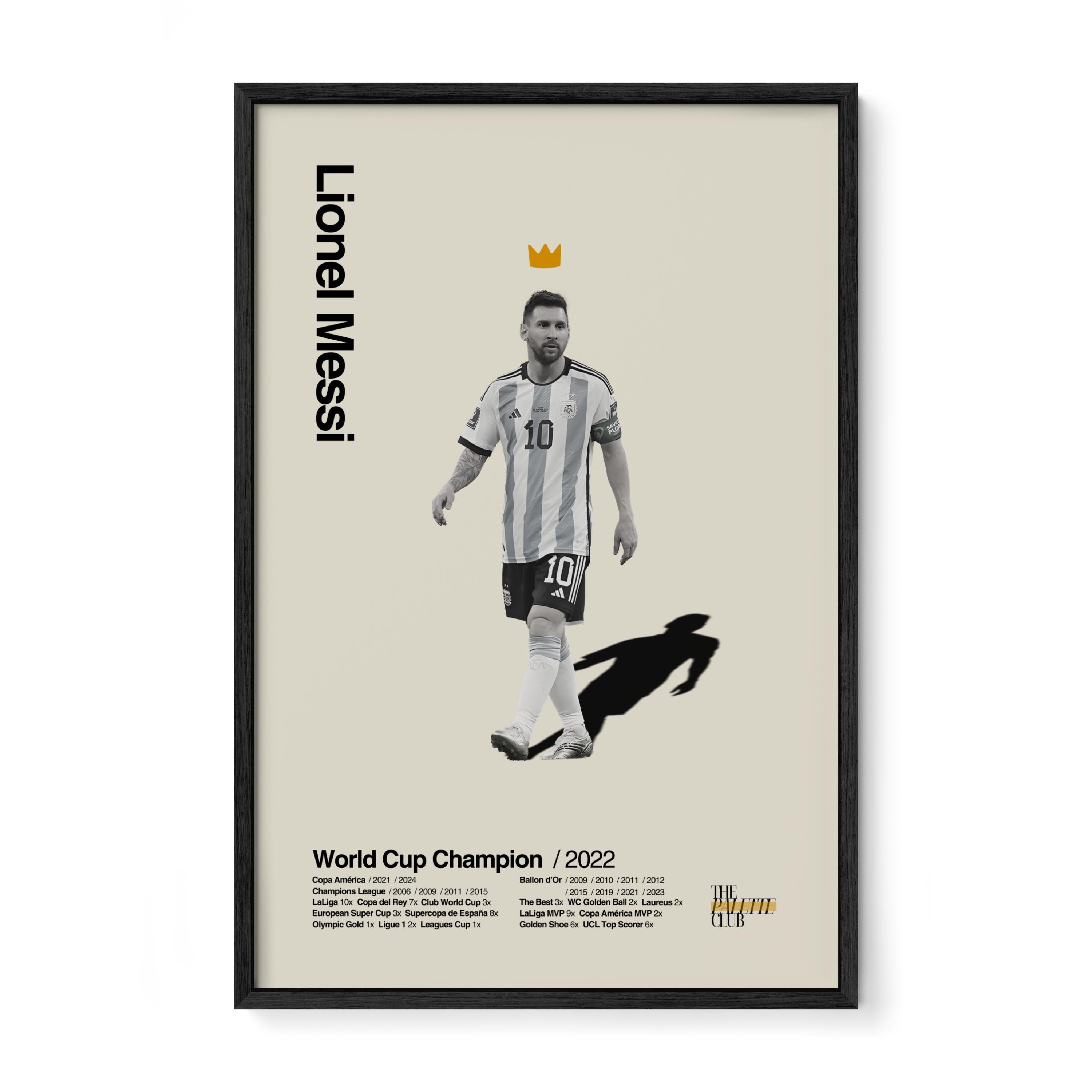 Lionel Messi Argentina World Cup Print v2