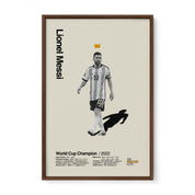 Lionel Messi Argentina World Cup Print v2