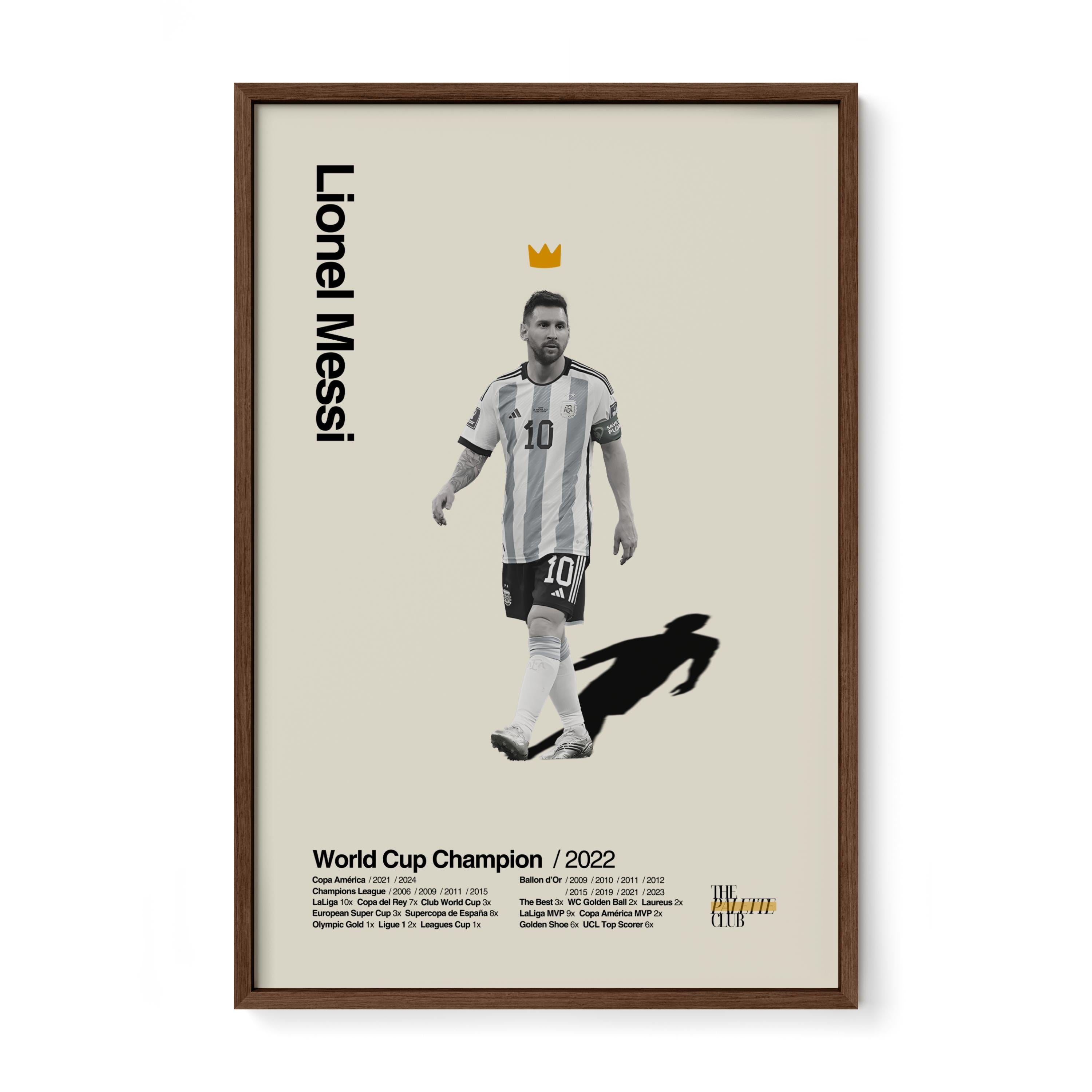 Lionel Messi Argentina World Cup Print v2