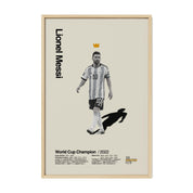 Lionel Messi Argentina World Cup Print v2