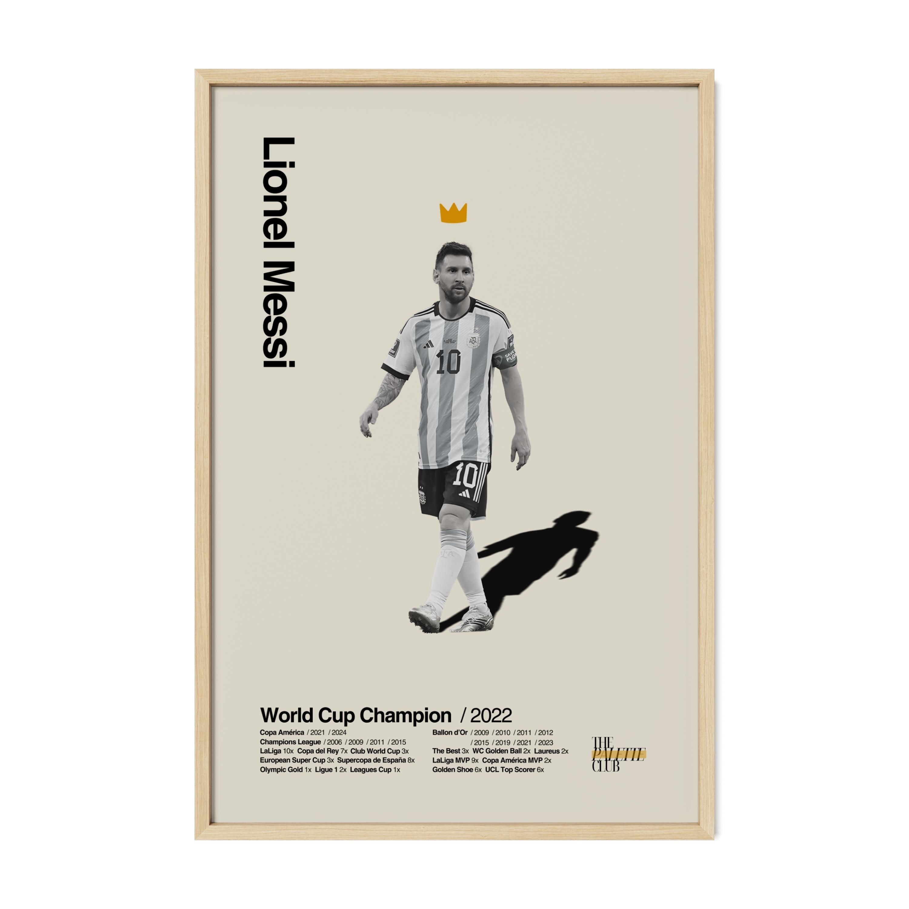 Lionel Messi Argentina World Cup Print v2