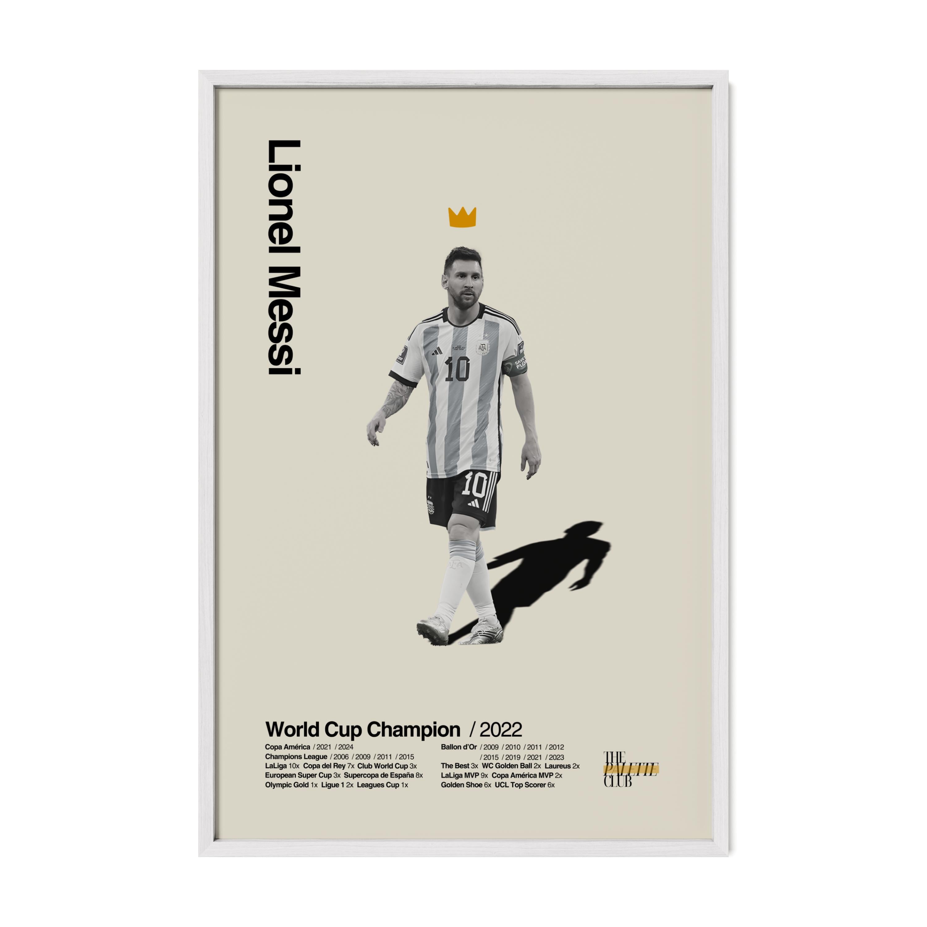 Lionel Messi Argentina World Cup Print v2