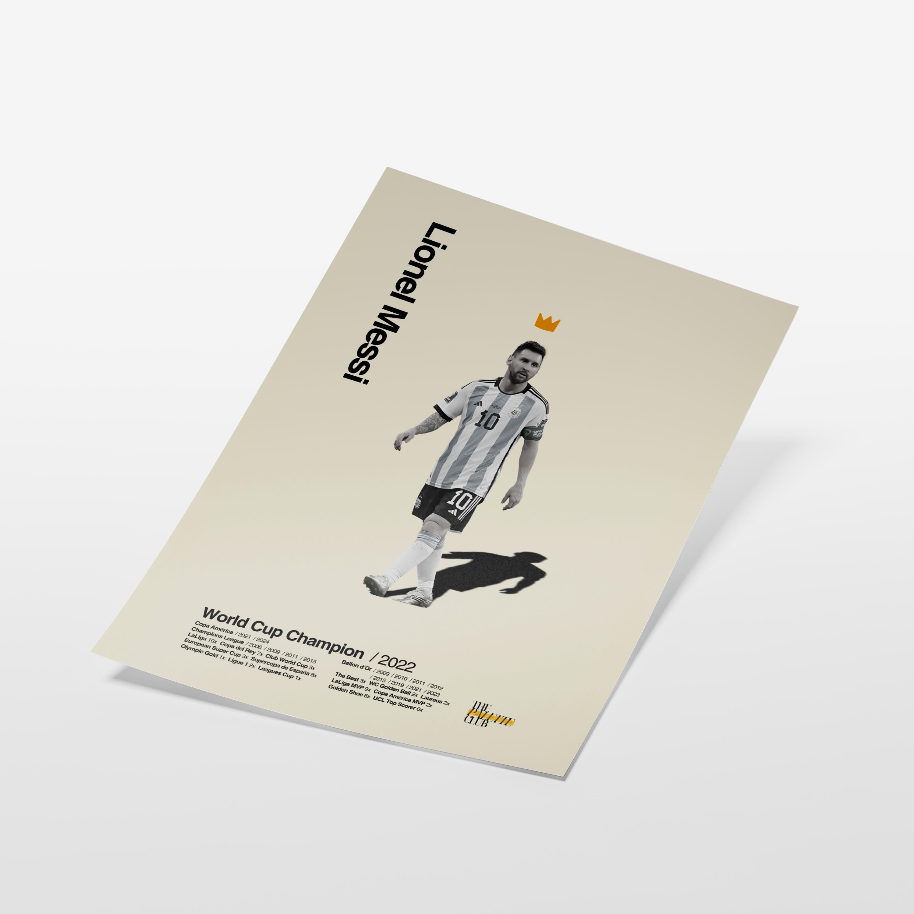 Lionel Messi Argentina World Cup Print v2