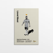 Lionel Messi Argentina World Cup Print v2