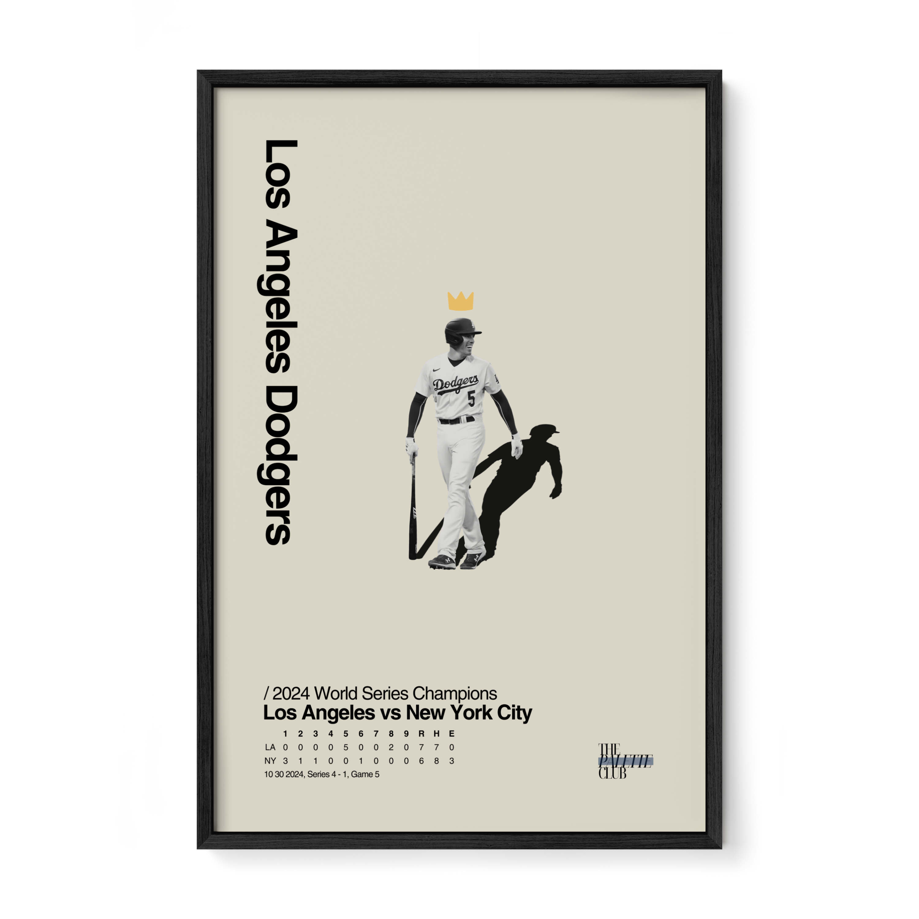 Freddie Freeman "King" 2024 World Series Poster