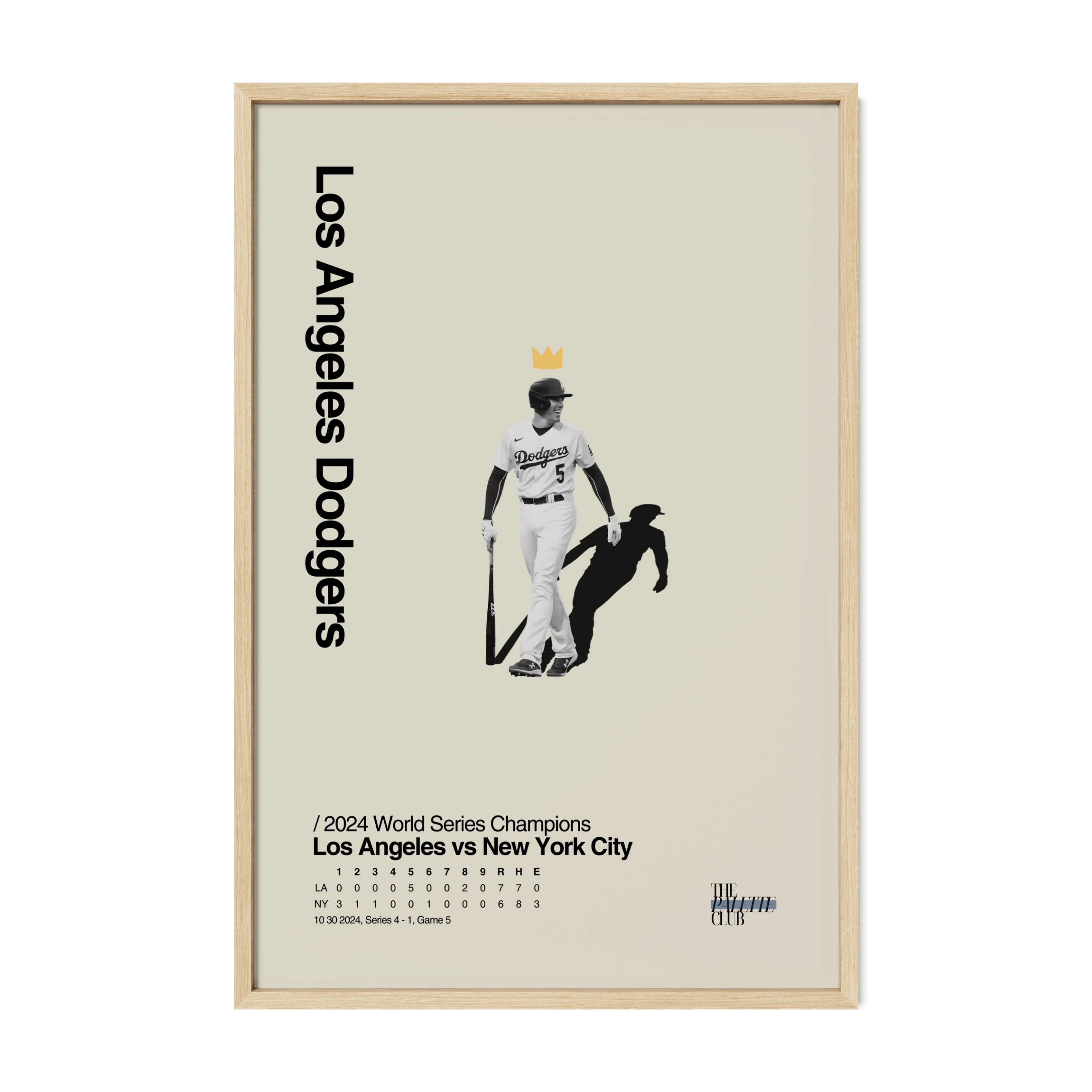 Freddie Freeman "King" 2024 World Series Poster