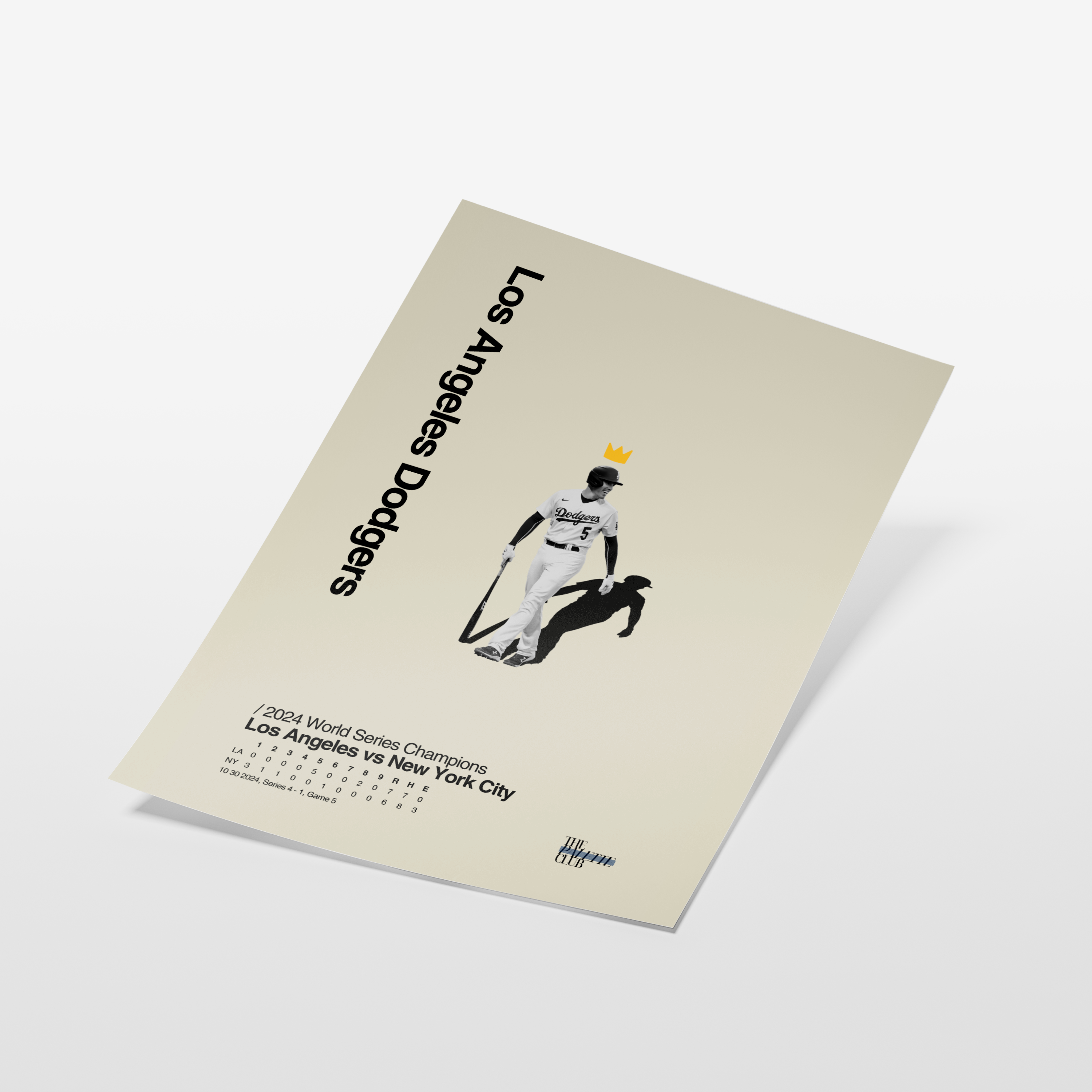 Freddie Freeman "King" 2024 World Series Poster