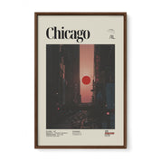 Chicago-henge Sunset Print