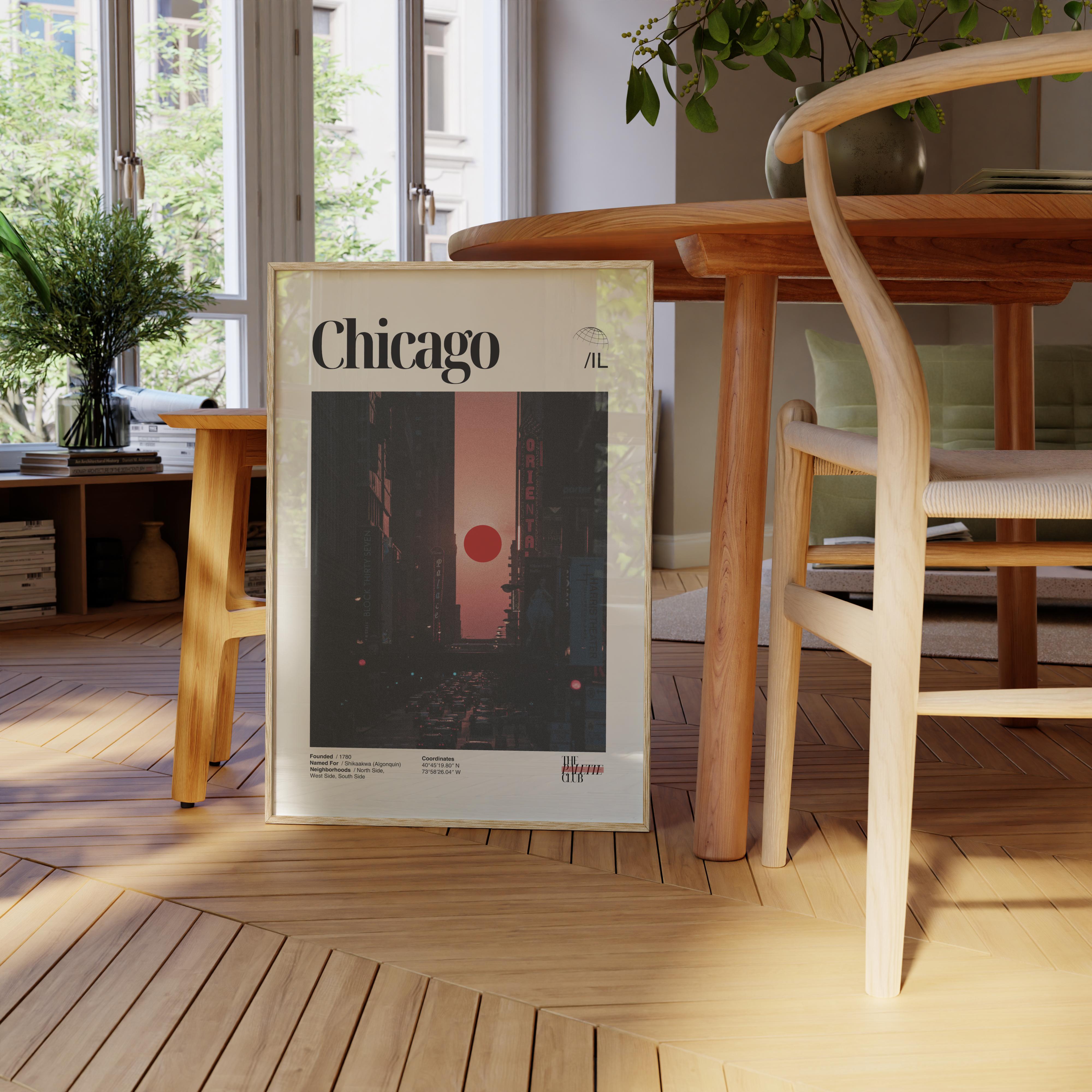 Chicago-henge Sunset Print