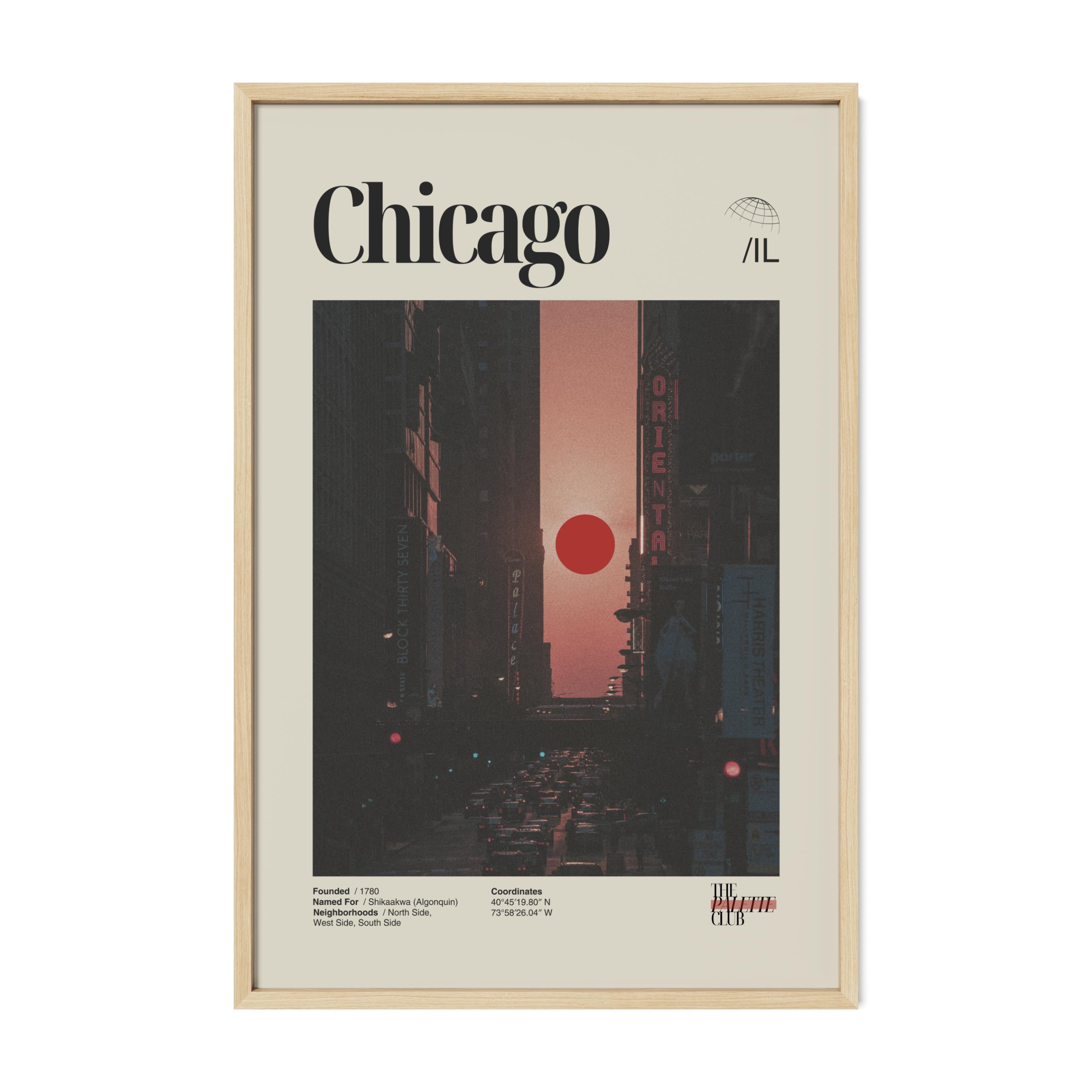 Chicago-henge Sunset Print