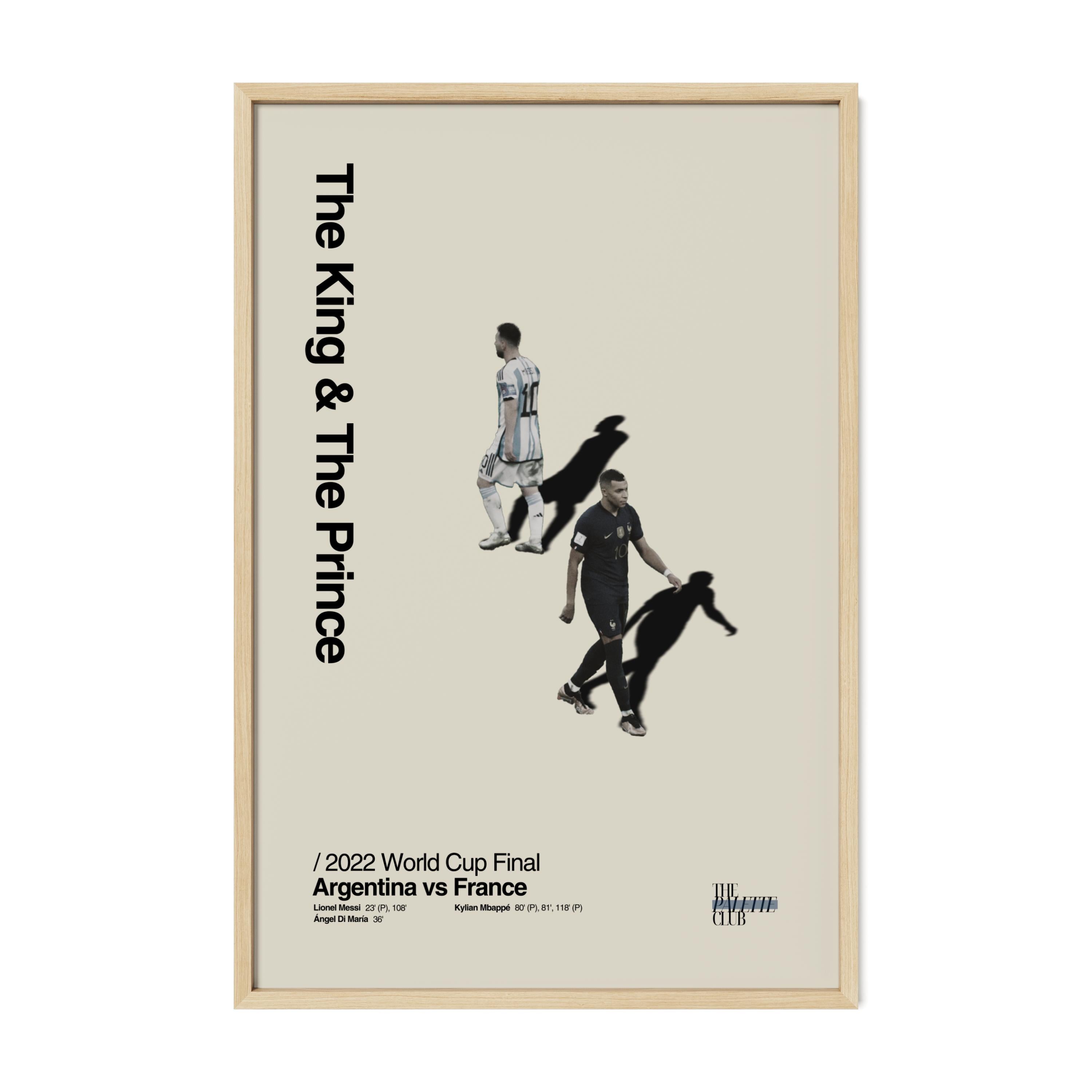 Messi & Mbappé 2022 World Cup Final Print