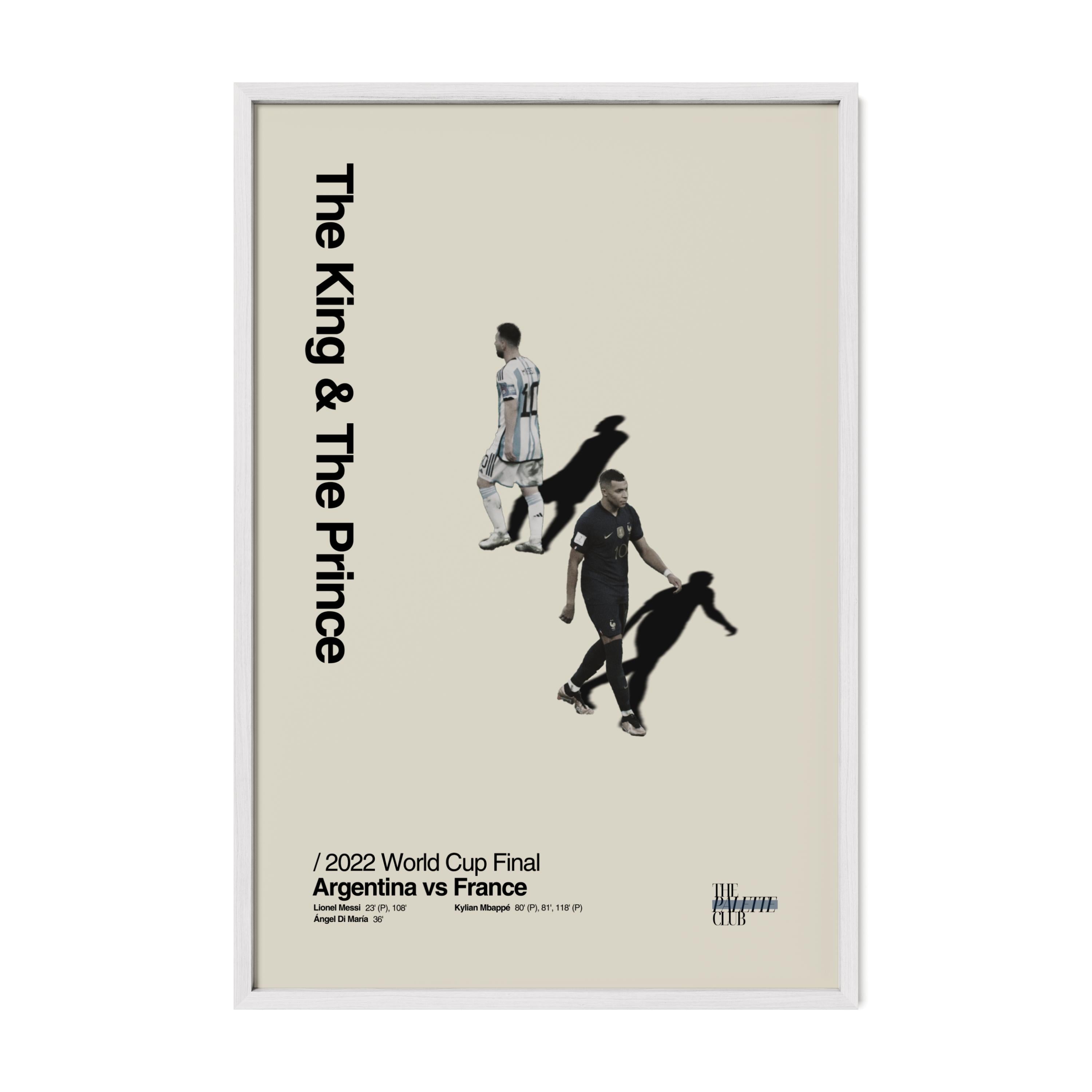 Messi & Mbappé 2022 World Cup Final Print