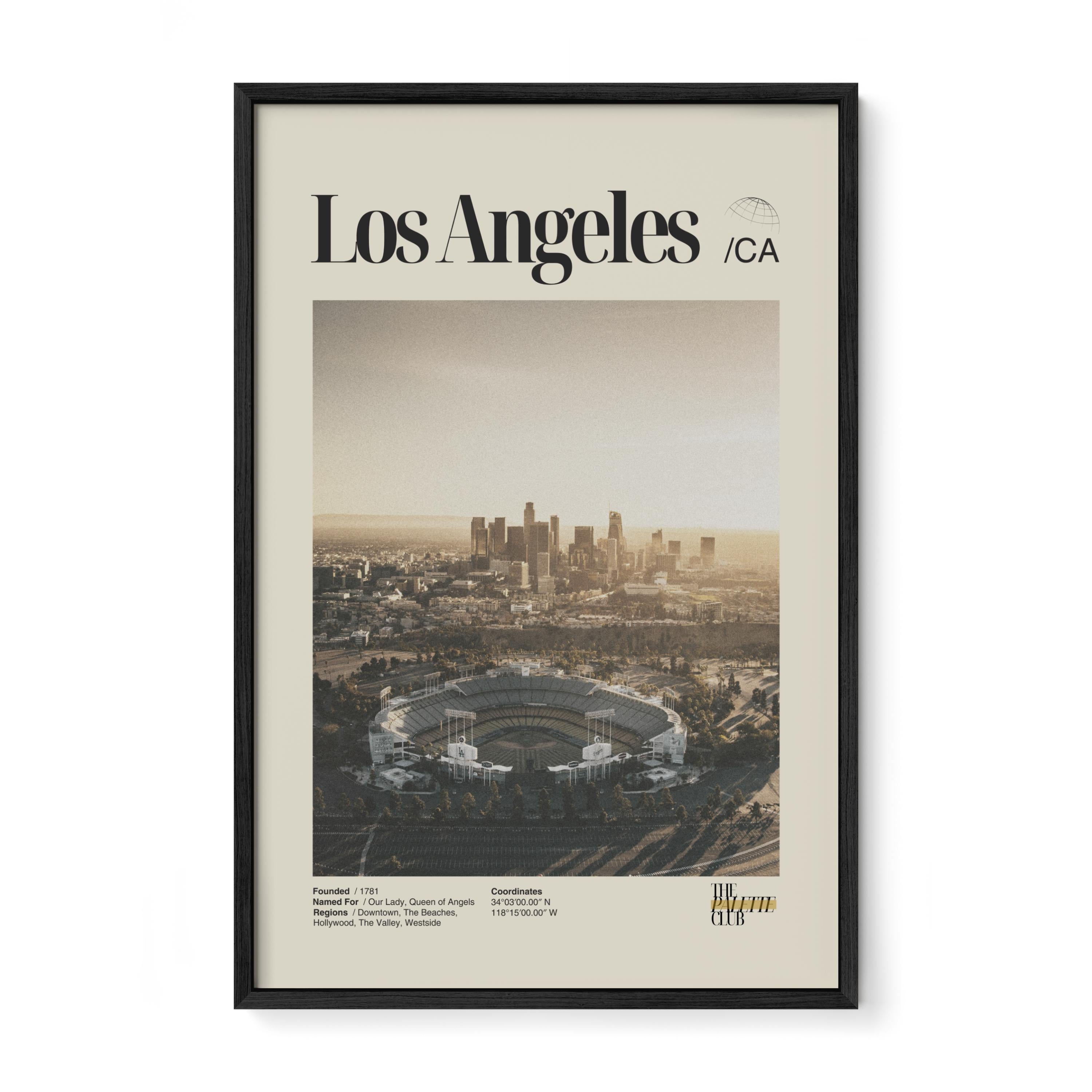 Los Angeles Sunset Dodgers Stadium Print
