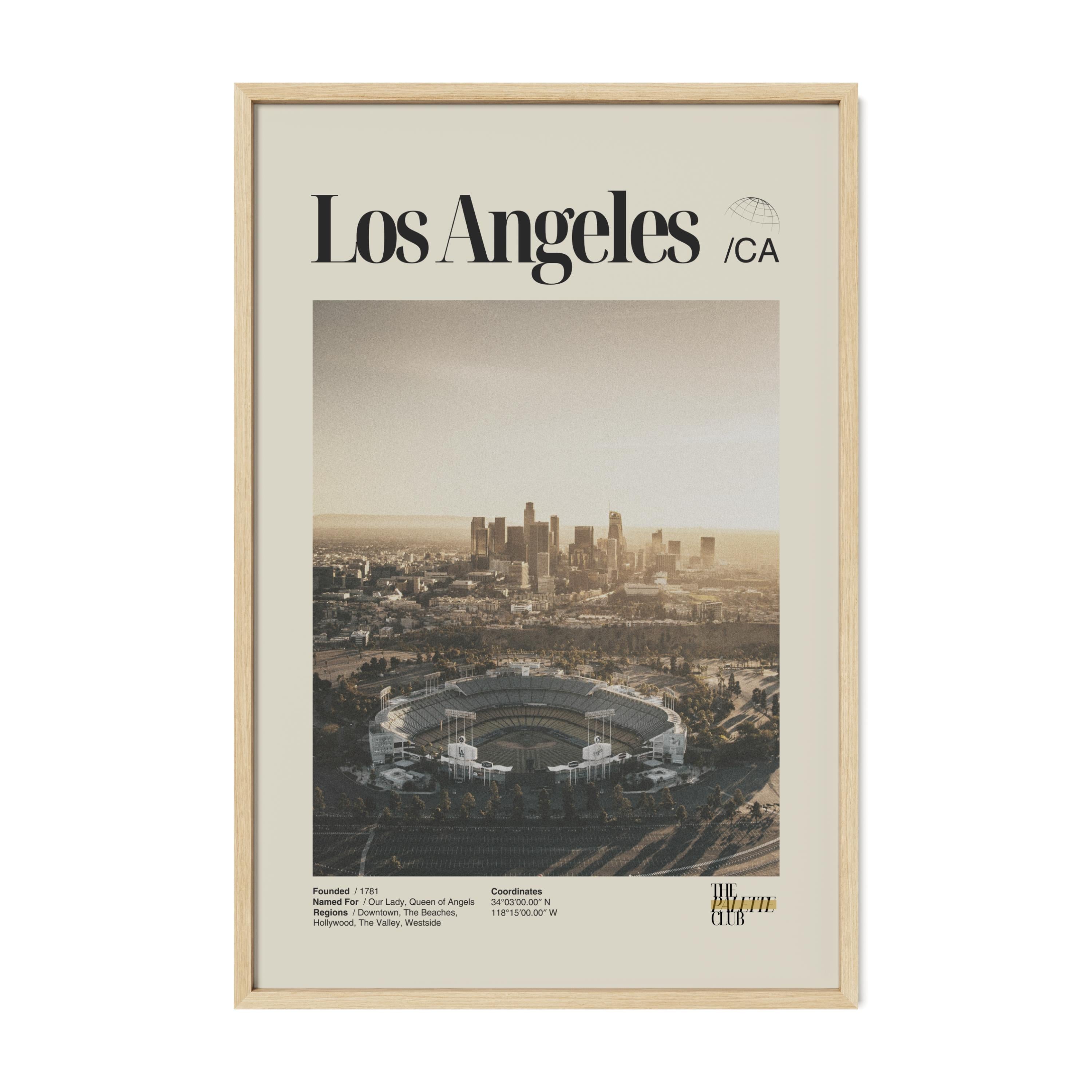 Los Angeles Sunset Dodgers Stadium Print