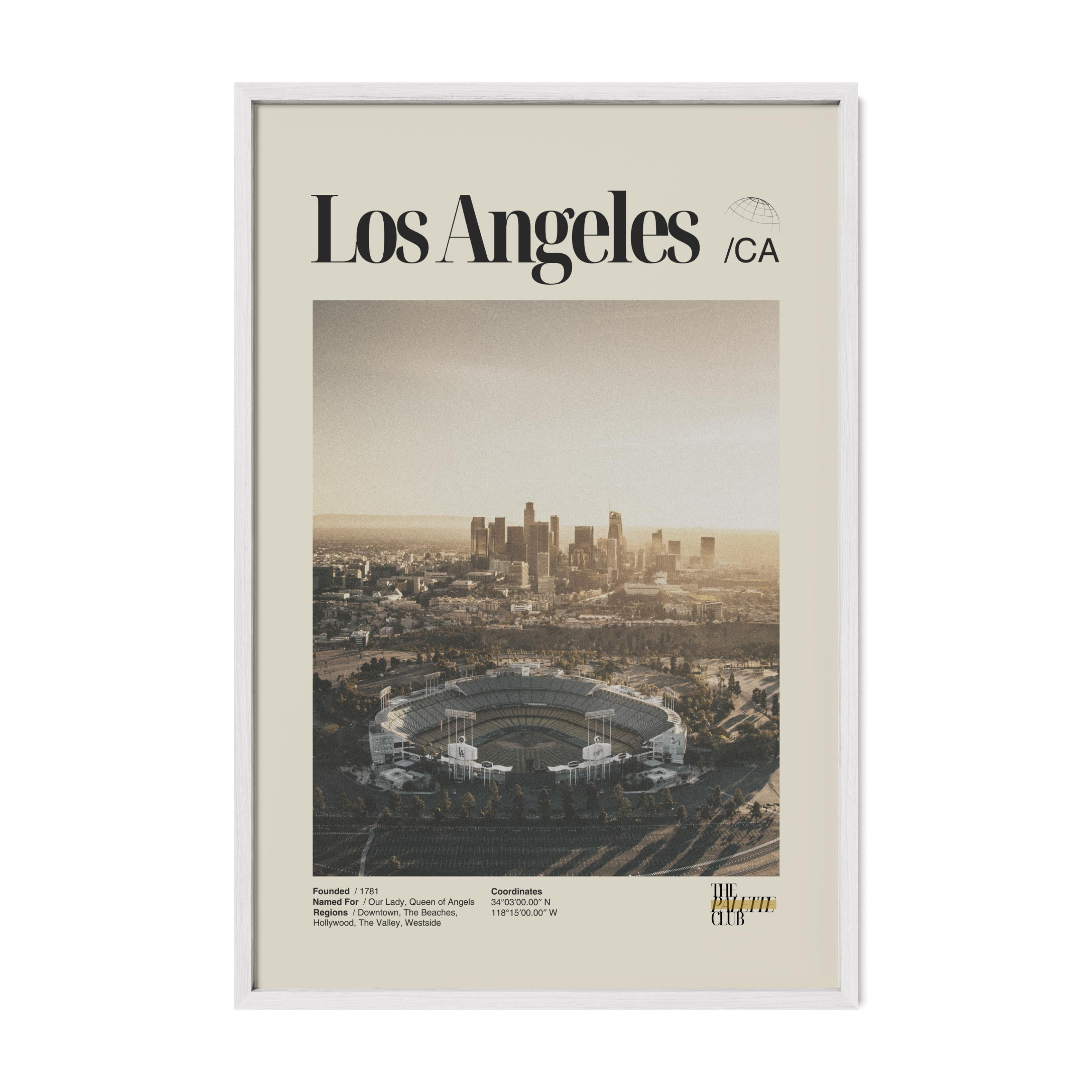 Los Angeles Sunset Dodgers Stadium Print