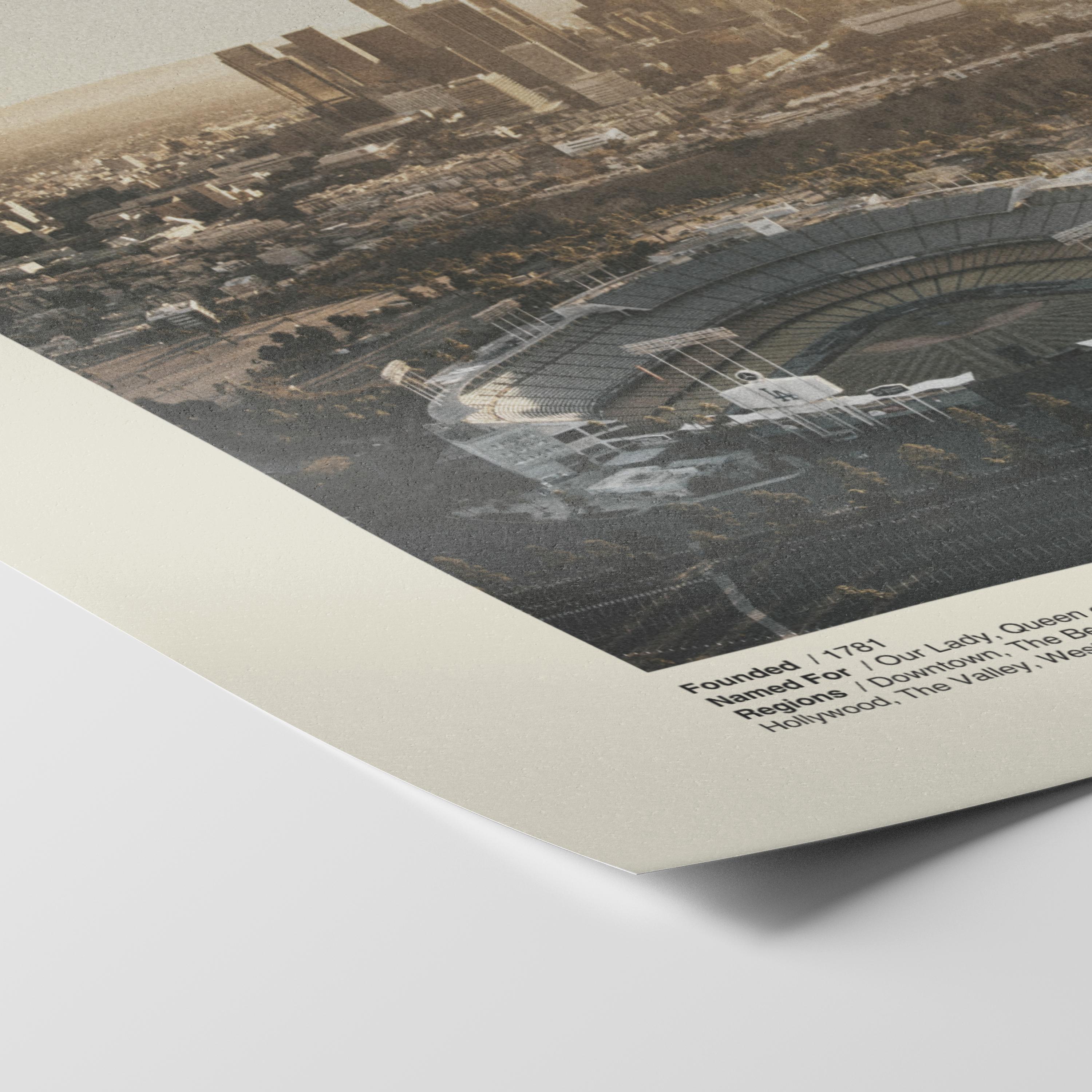 Los Angeles Sunset Dodgers Stadium Print