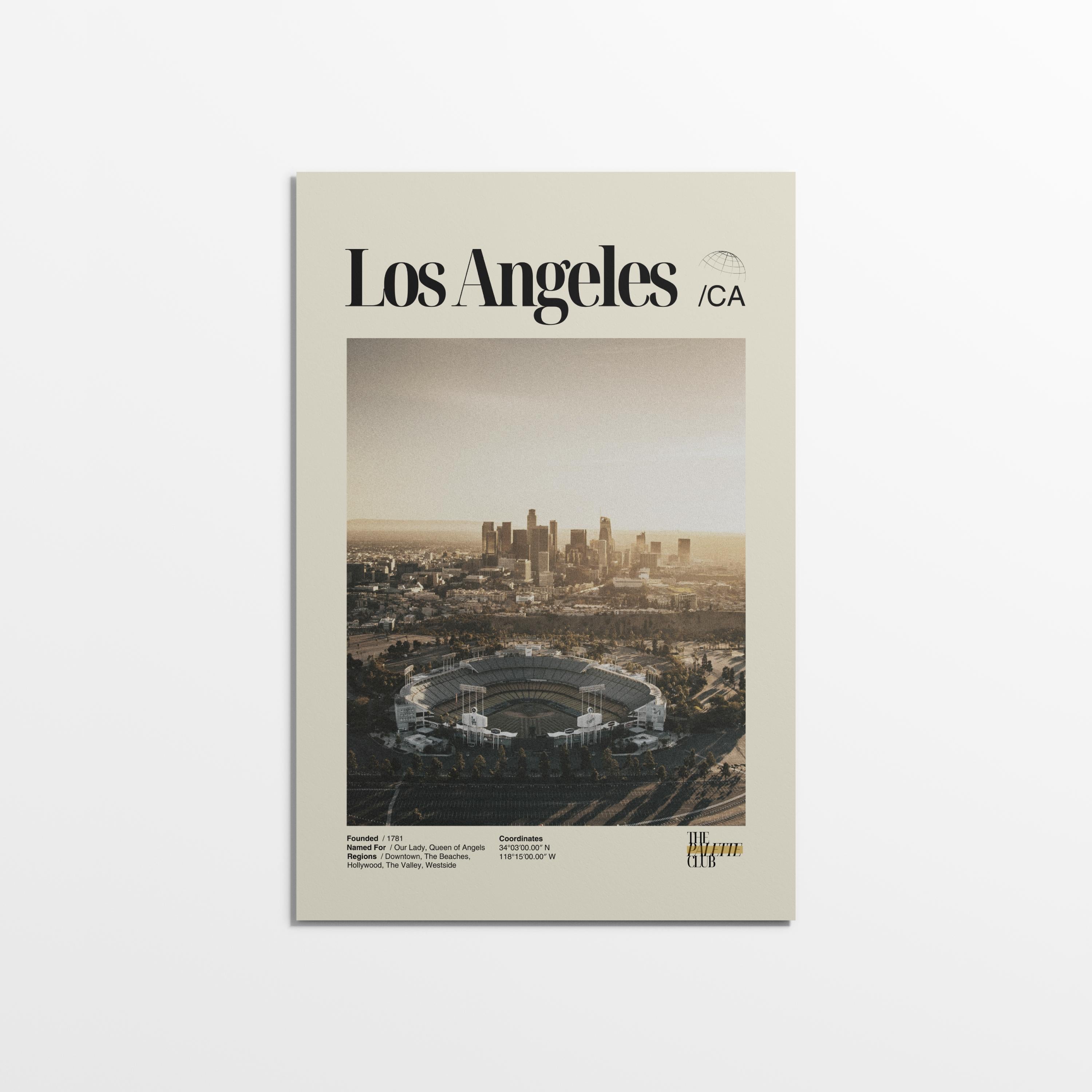 Los Angeles Sunset Dodgers Stadium Print