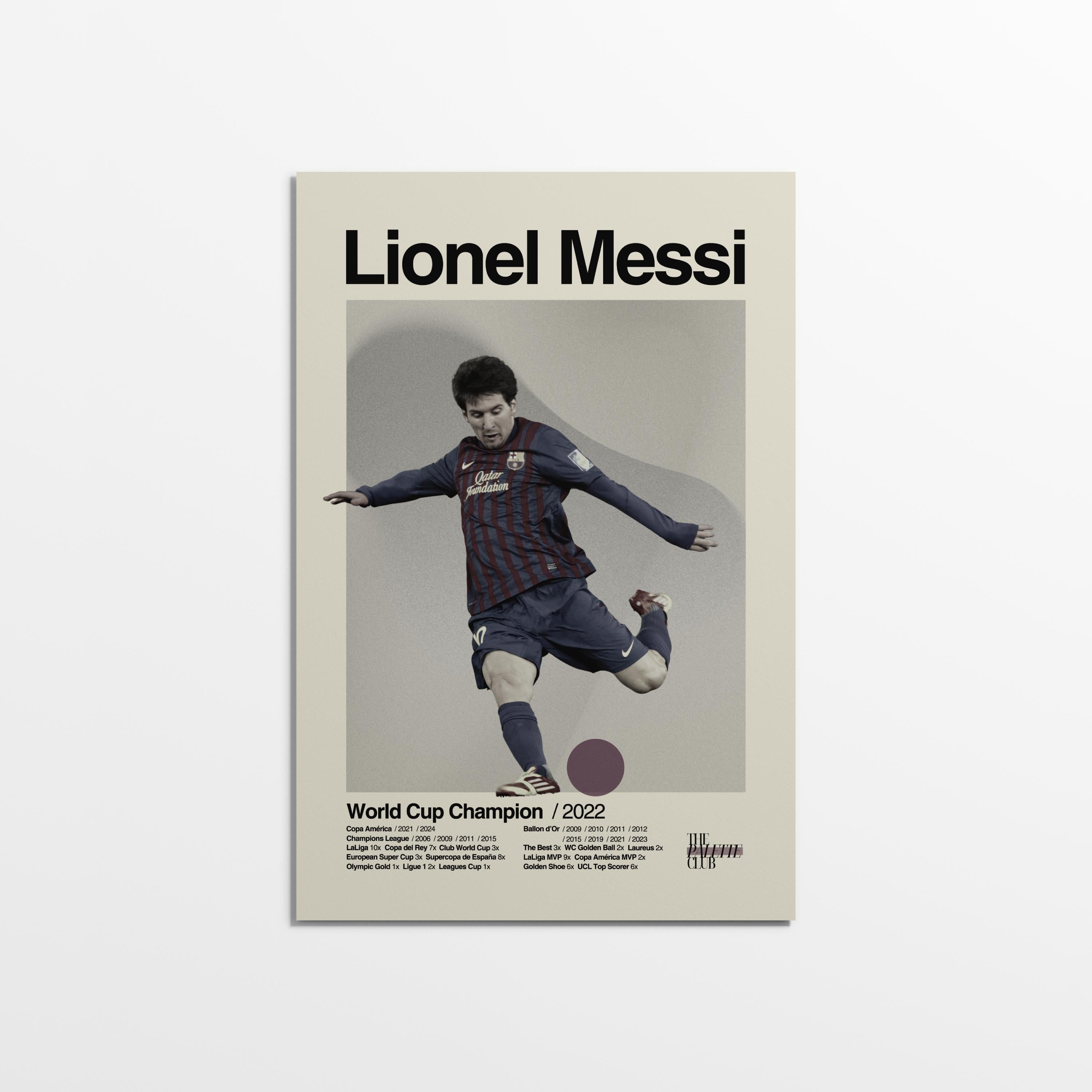 Lionel Messi Barcelona Print v3
