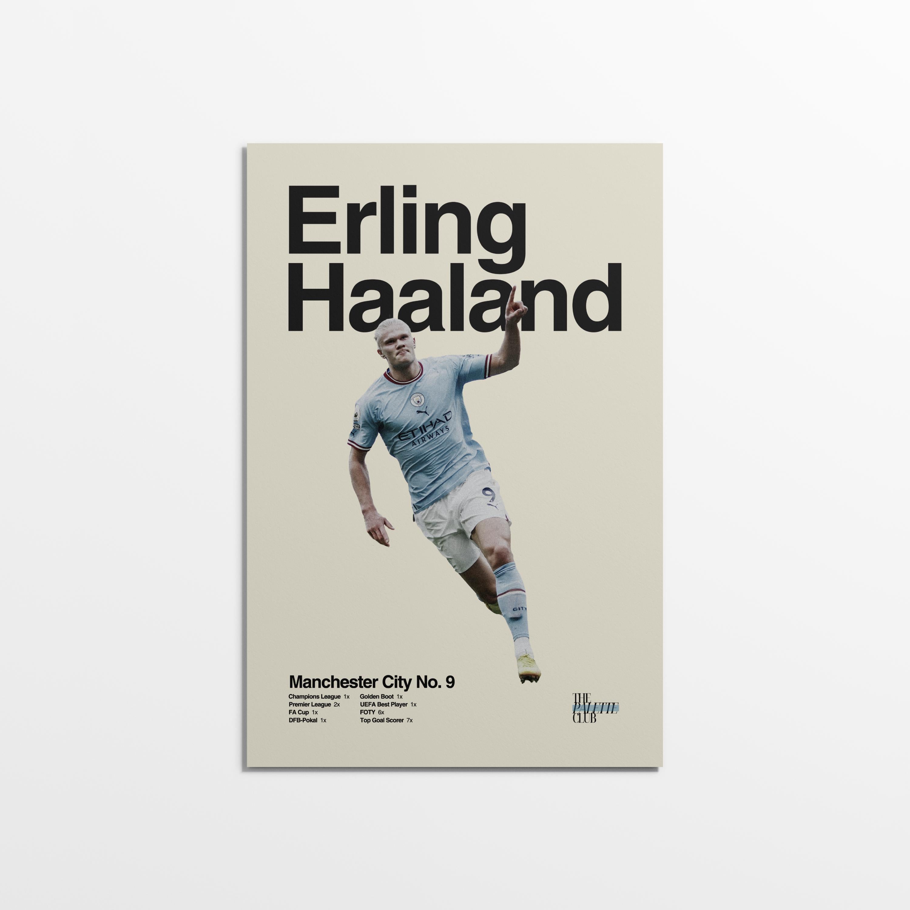 Earling Haaland Manchester City Print v2