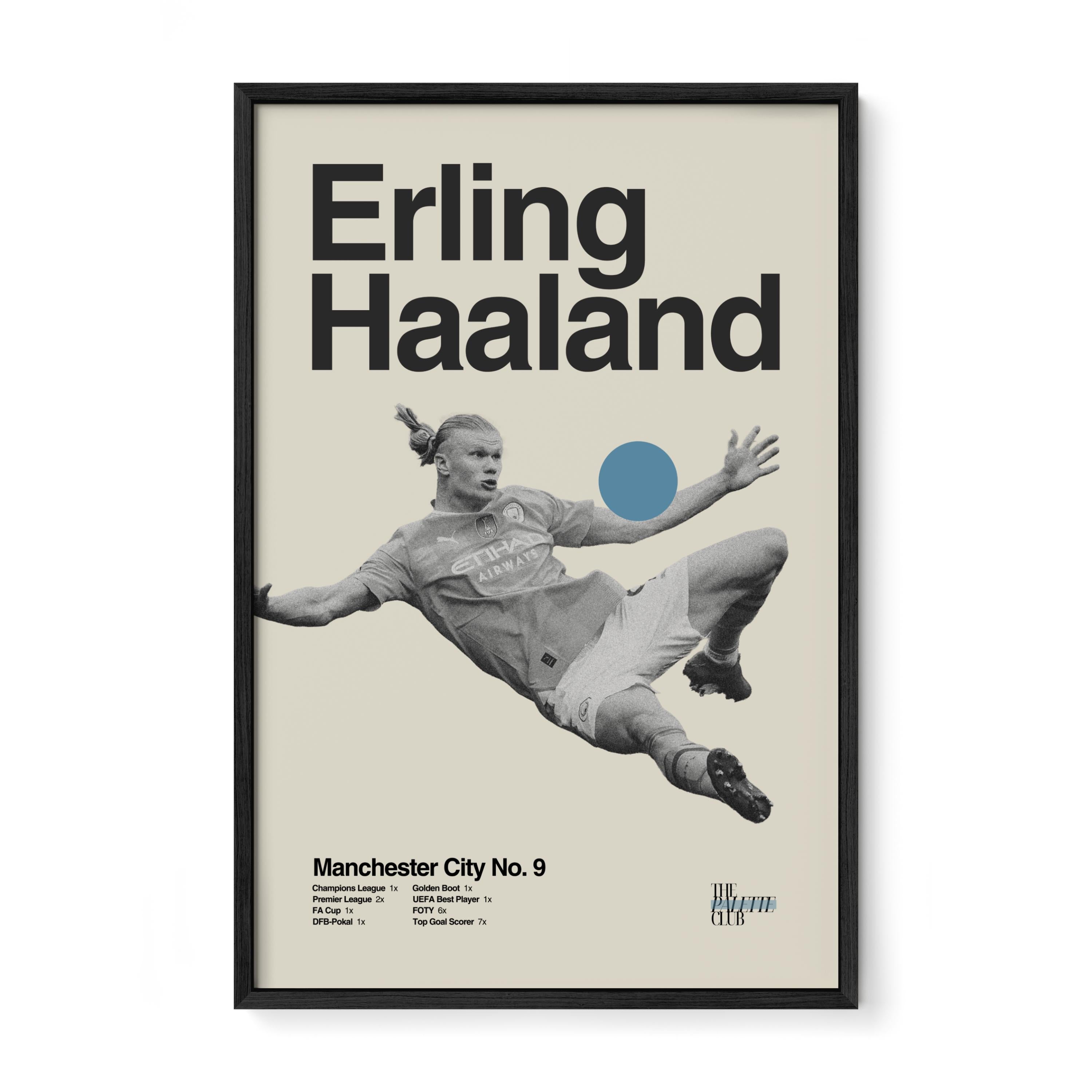 Earling Haaland Manchester City Print v1