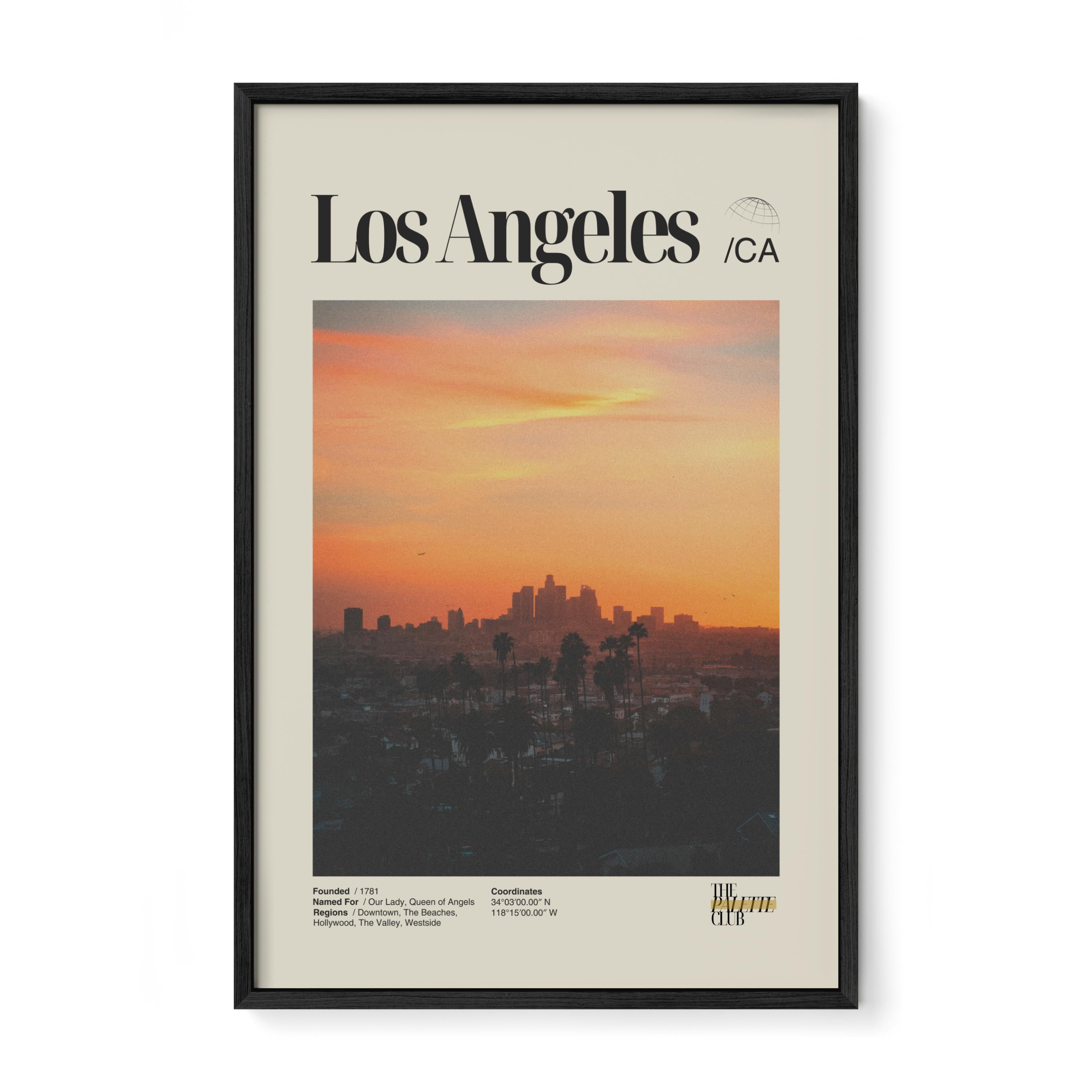 Los Angeles Sunset Skyline Print