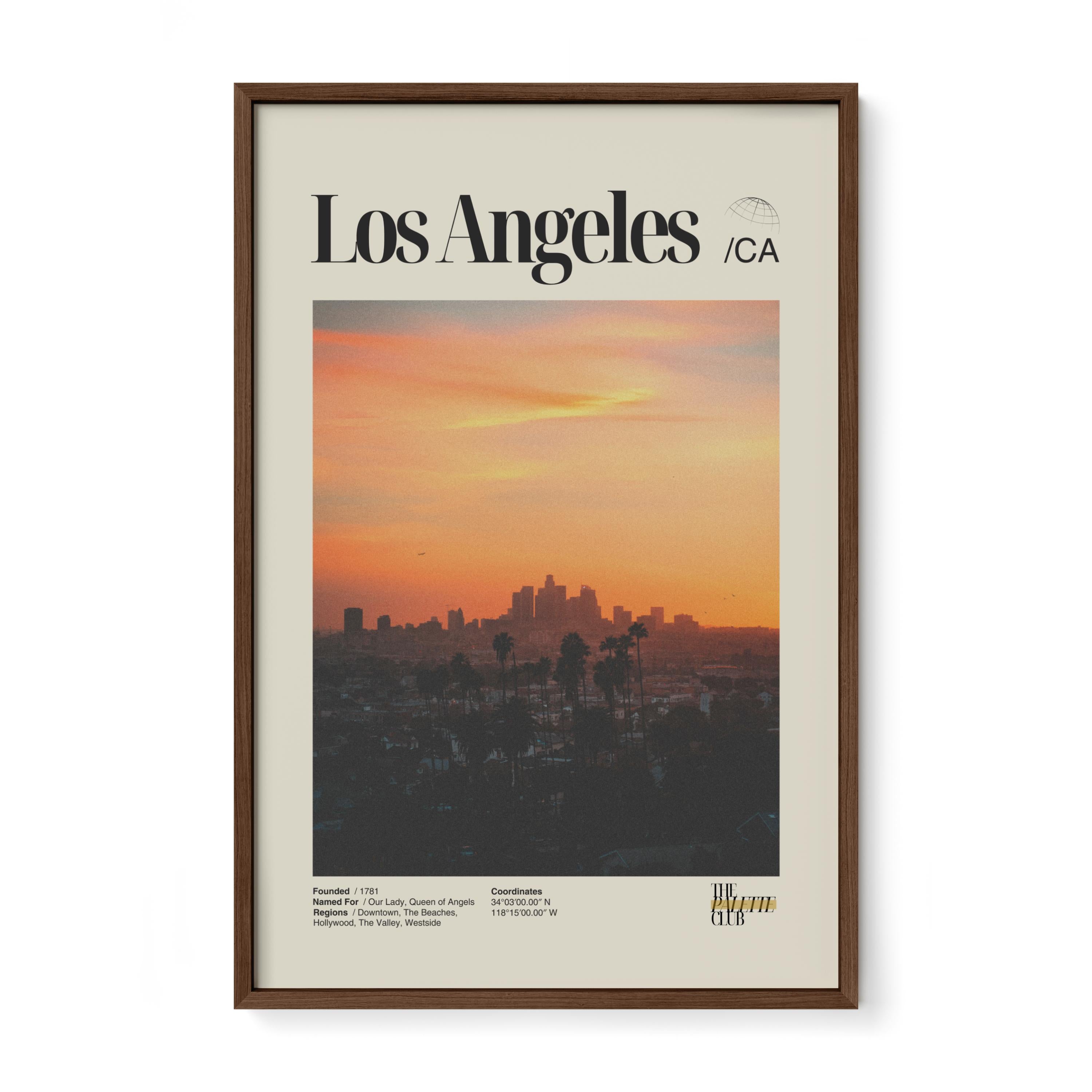 Los Angeles Sunset Skyline Print