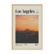 Los Angeles Sunset Skyline Print