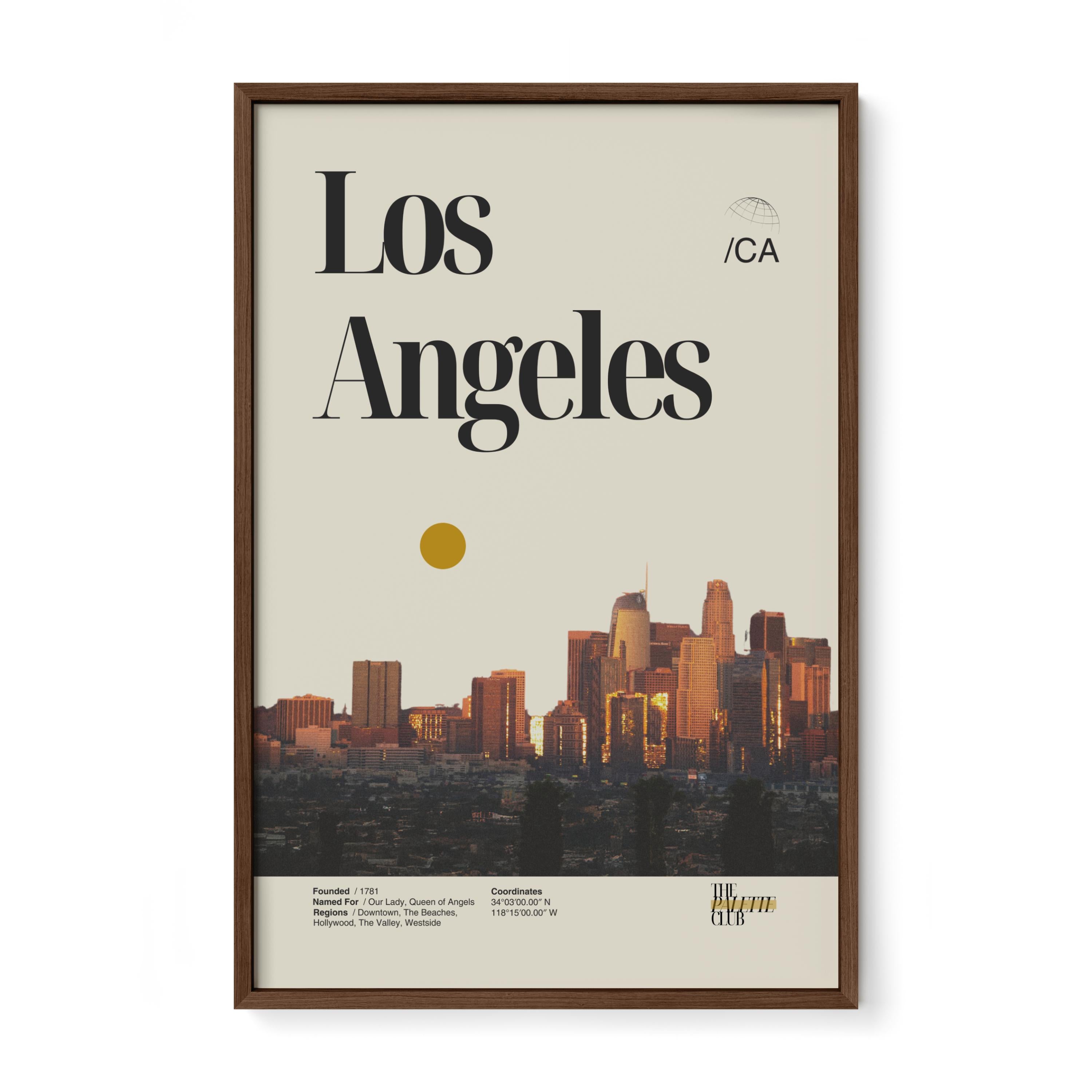 Los Angeles Sunset Skyline Print v3