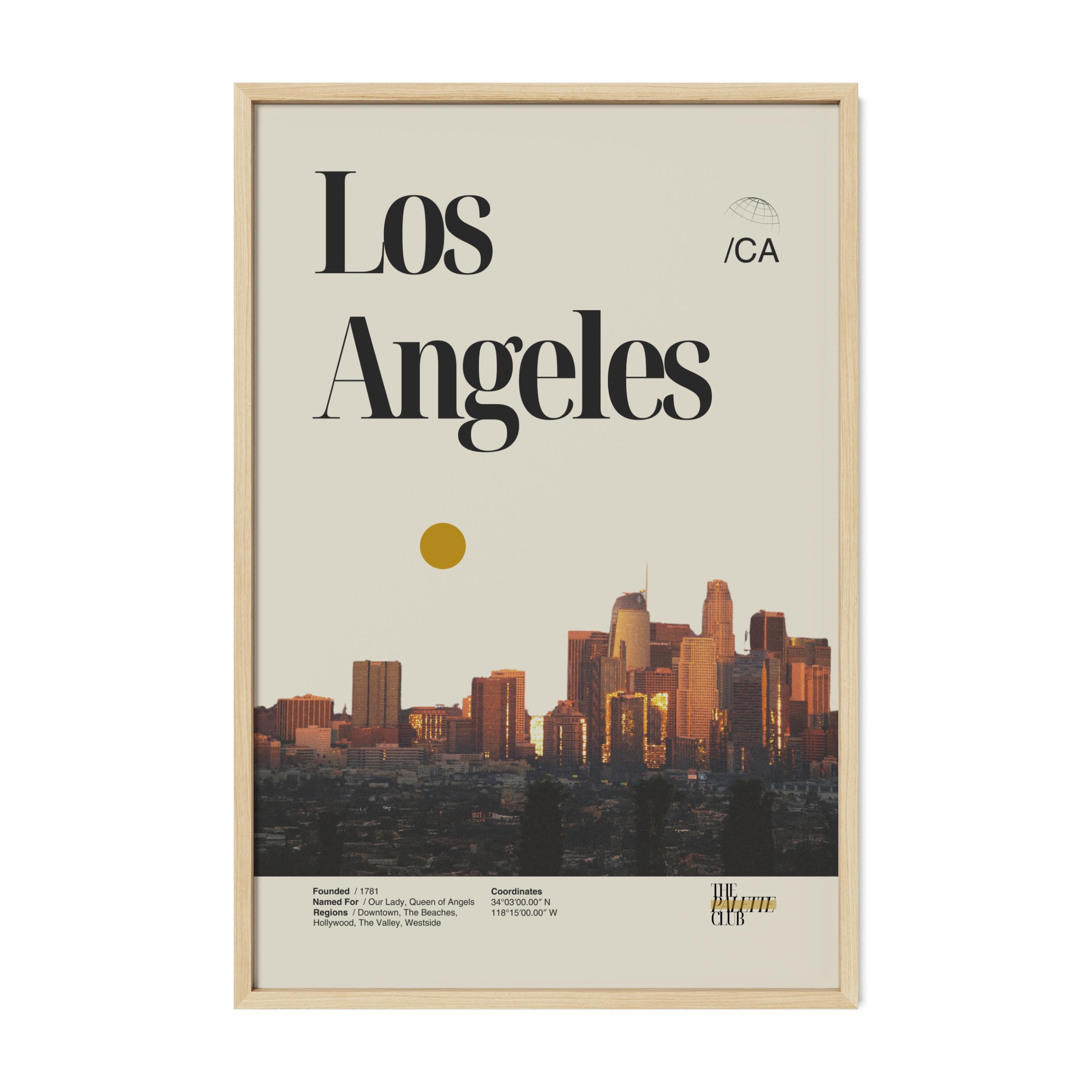 Los Angeles Sunset Skyline Print v3
