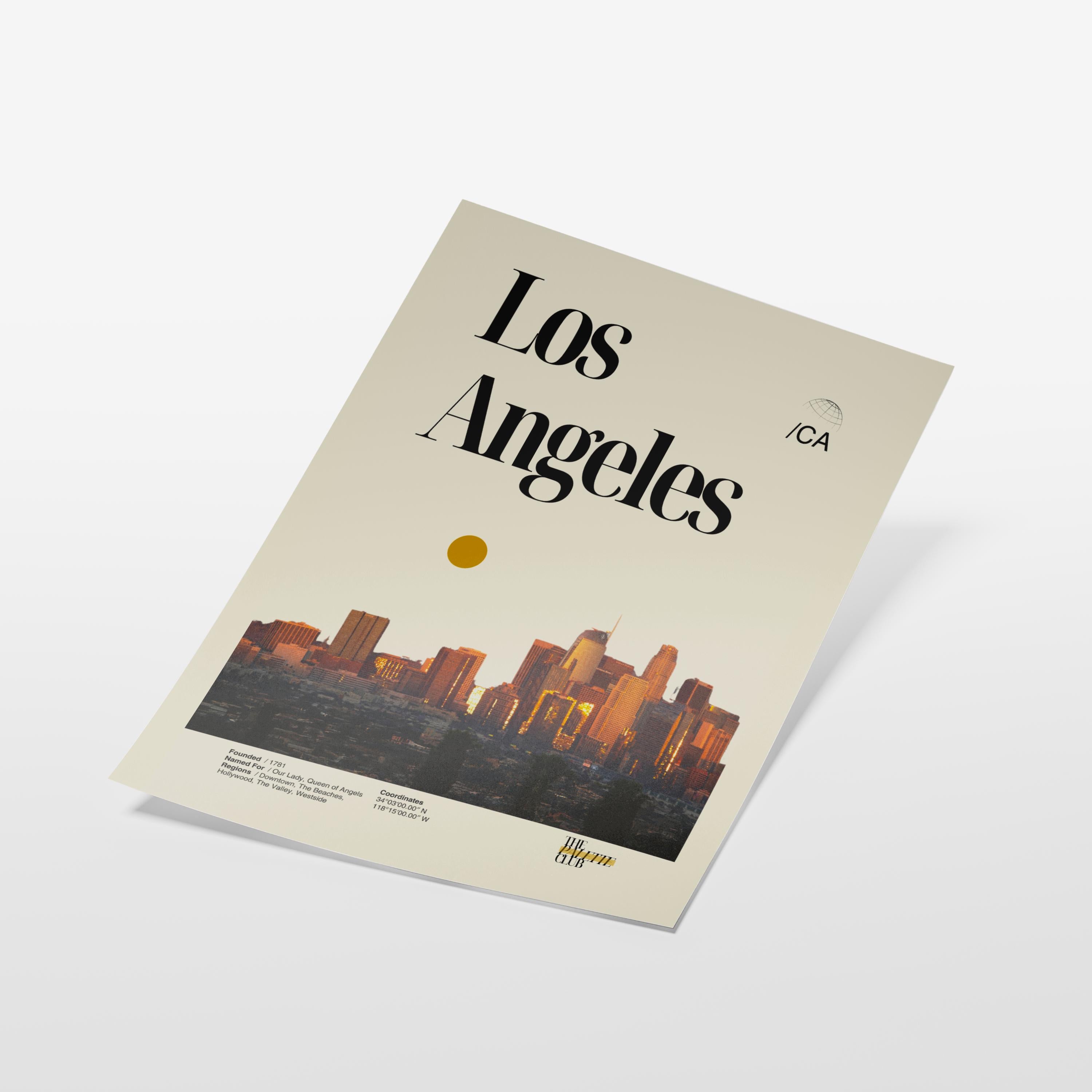 Los Angeles Sunset Skyline Print v3