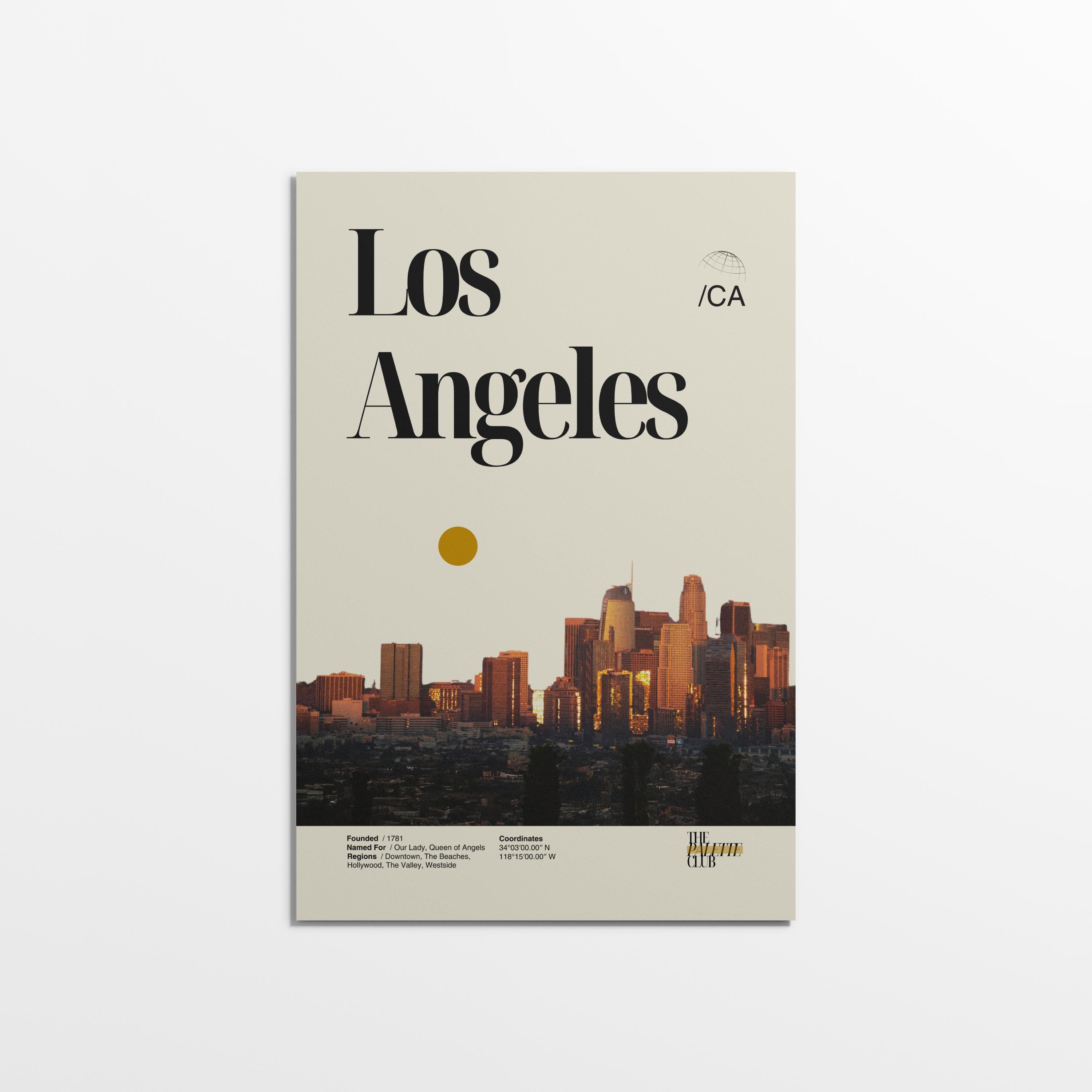 Los Angeles Sunset Skyline Print v3