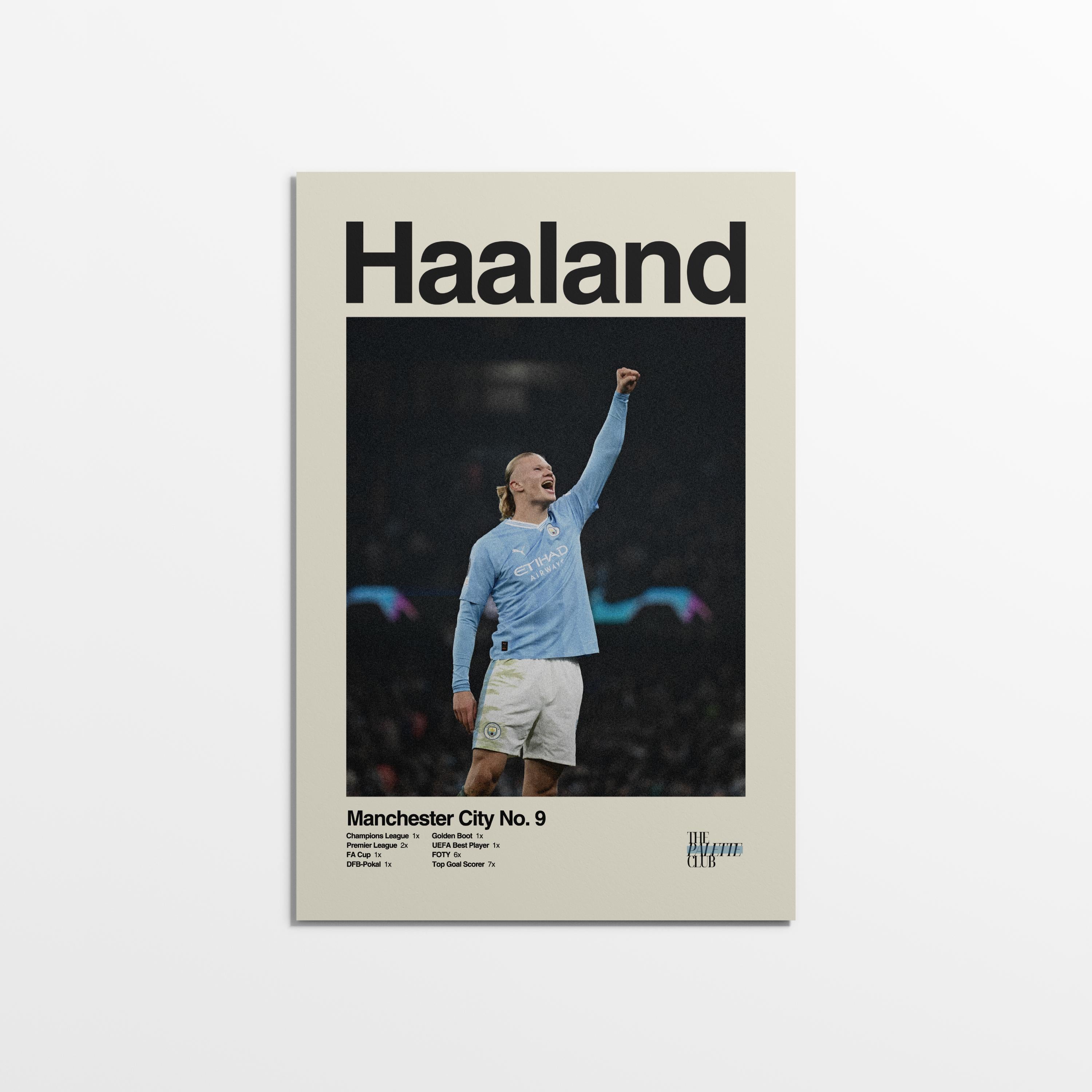 Earling Haaland Manchester City Print v3