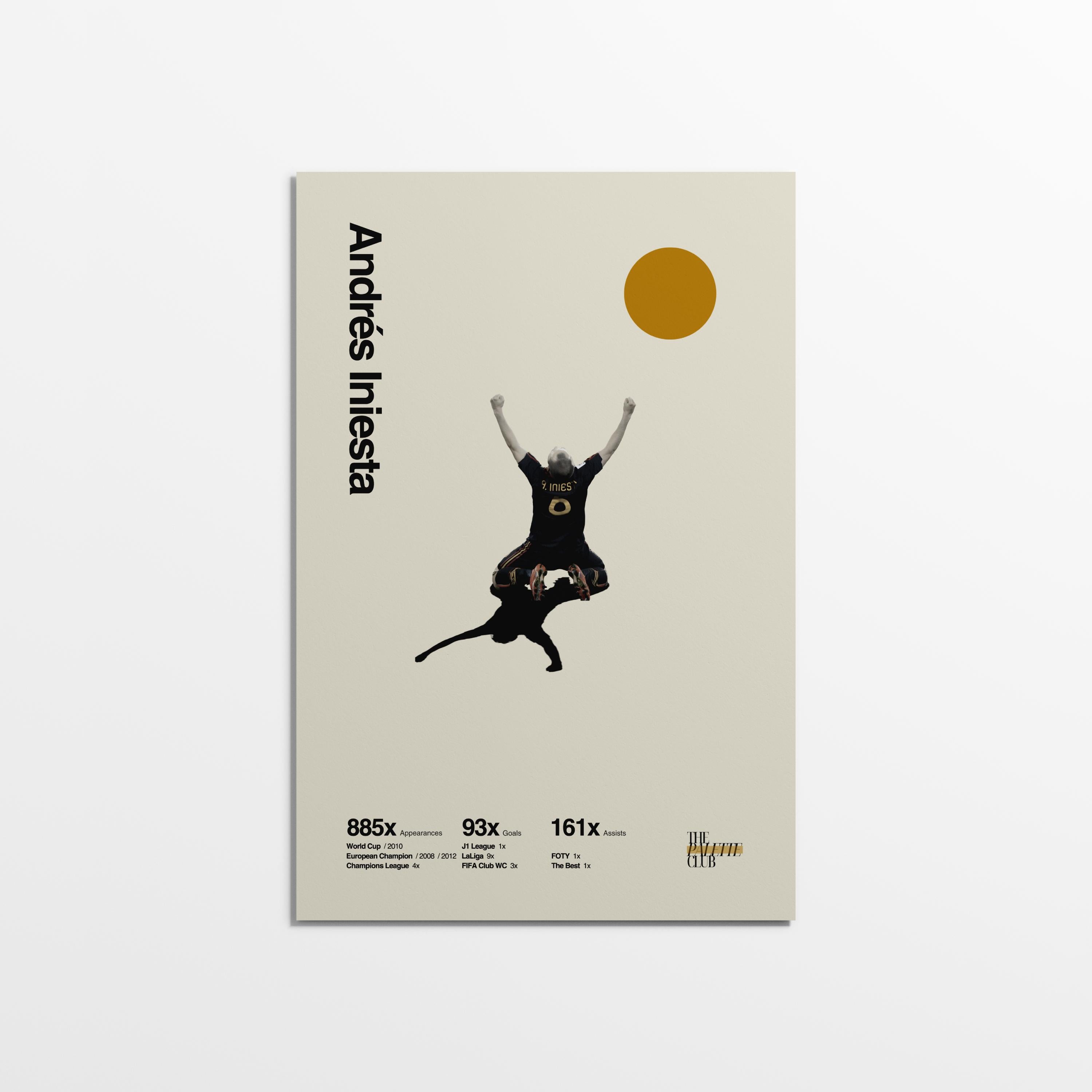 Andrés Iniesta Spain Euros Print