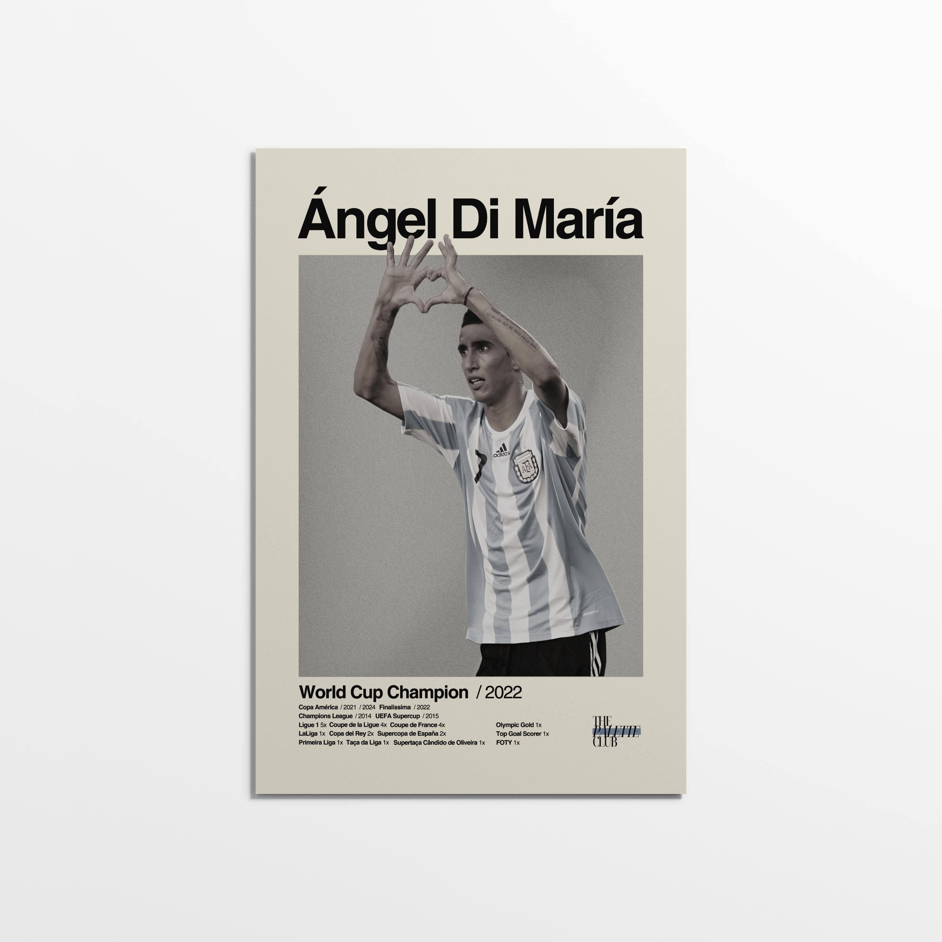 Angel Di Maria Argentina World Cup Print v1