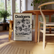 LA Dodgers 2024 World Series Team Poster (With Scoreboard)