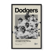 LA Dodgers 2024 World Series Team Poster (With Scoreboard)