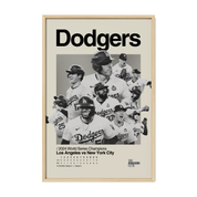 LA Dodgers 2024 World Series Team Poster (With Scoreboard)