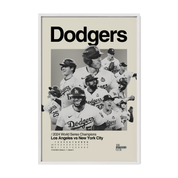 LA Dodgers 2024 World Series Team Poster (With Scoreboard)