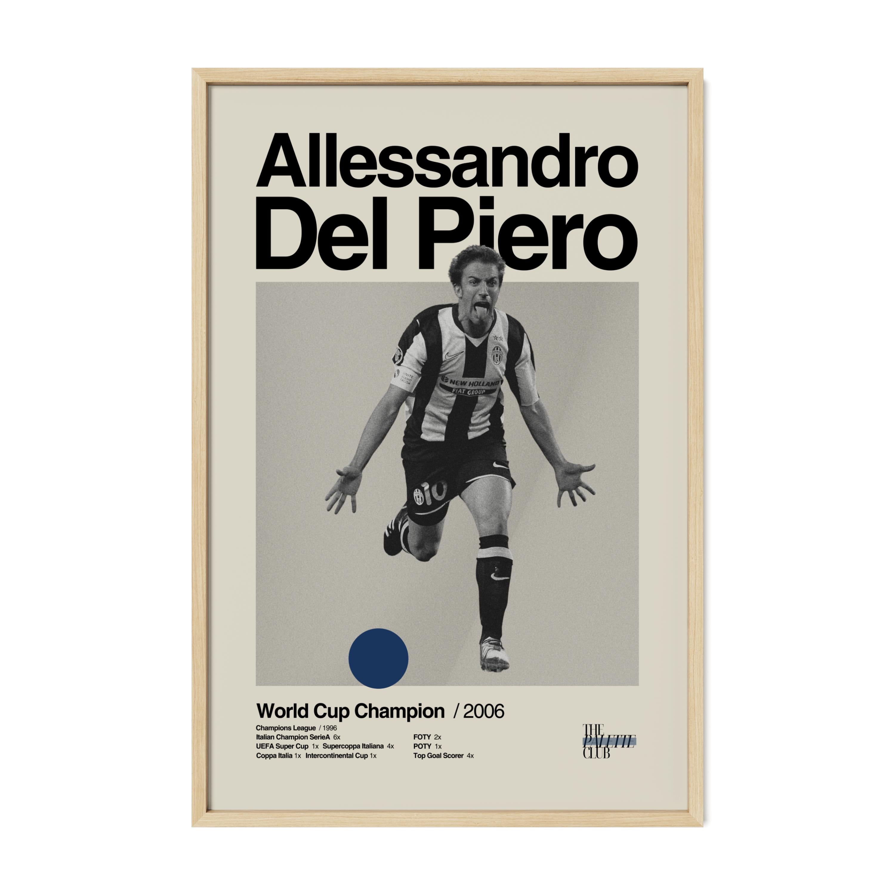 Allessandro Del Piero Italy World Cup Print