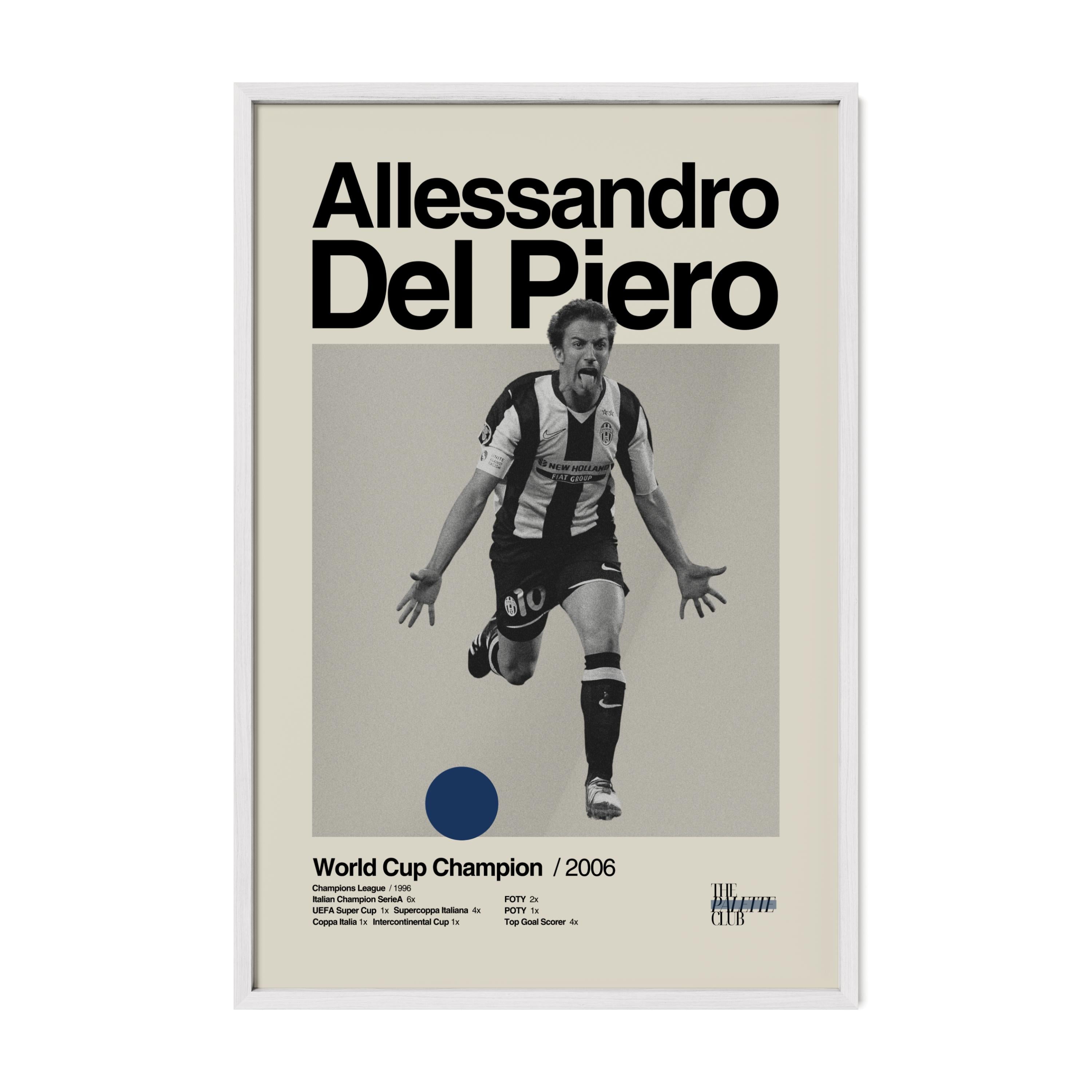 Allessandro Del Piero Italy World Cup Print