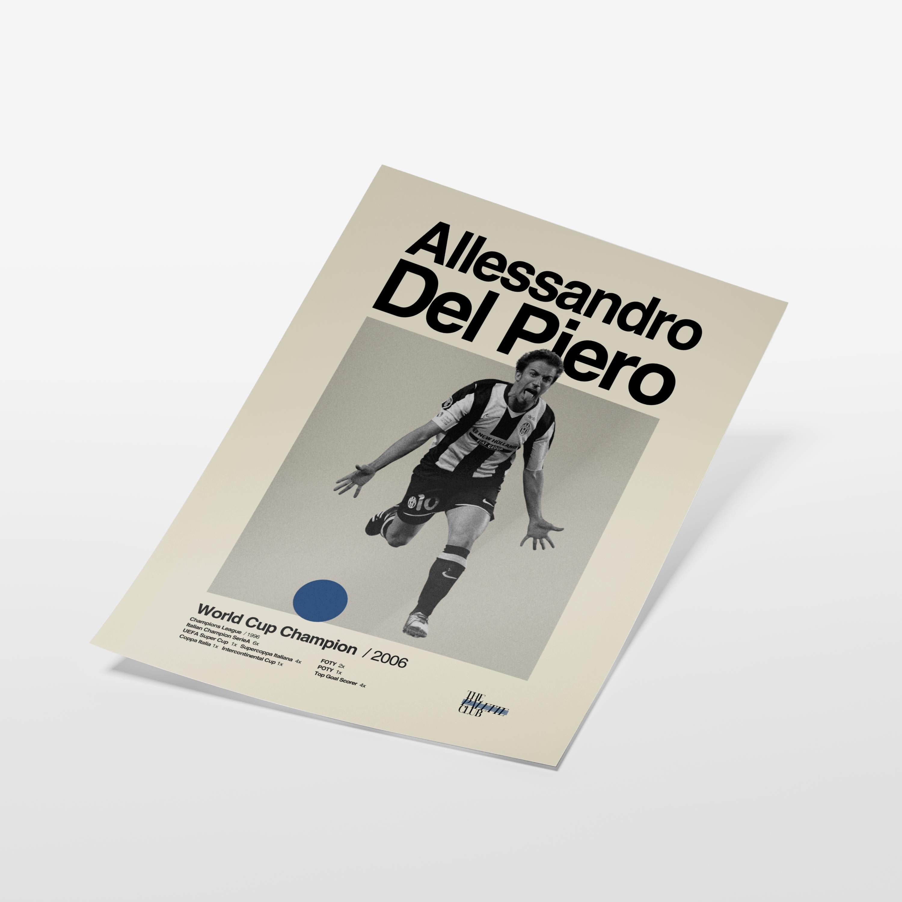 Allessandro Del Piero Italy World Cup Print
