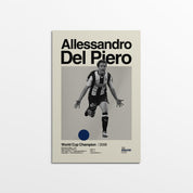 Allessandro Del Piero Italy World Cup Print