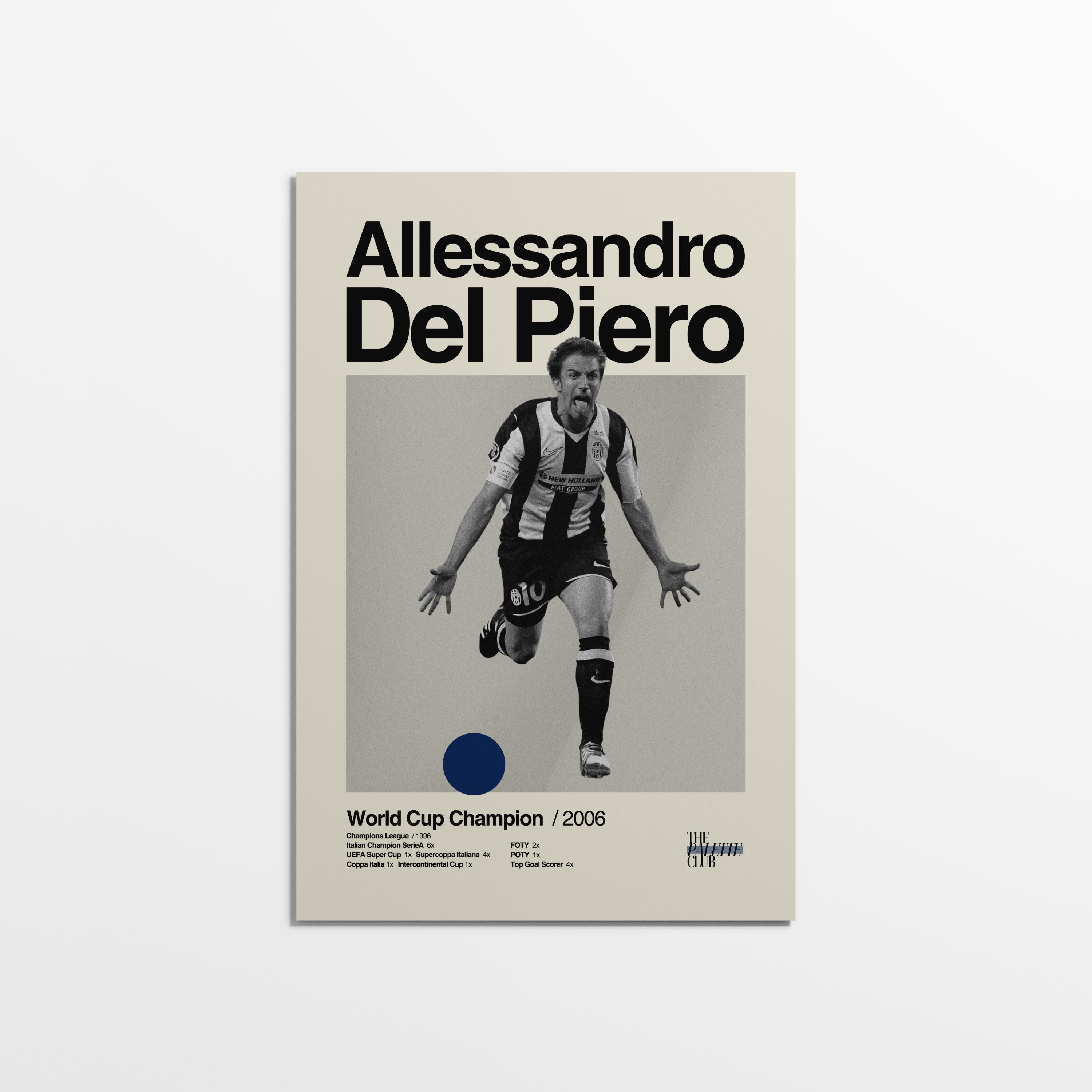 Allessandro Del Piero Italy World Cup Print