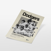 LA Dodgers 2024 World Series Team Poster (With Scoreboard)