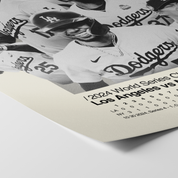LA Dodgers 2024 World Series Team Poster (With Scoreboard)