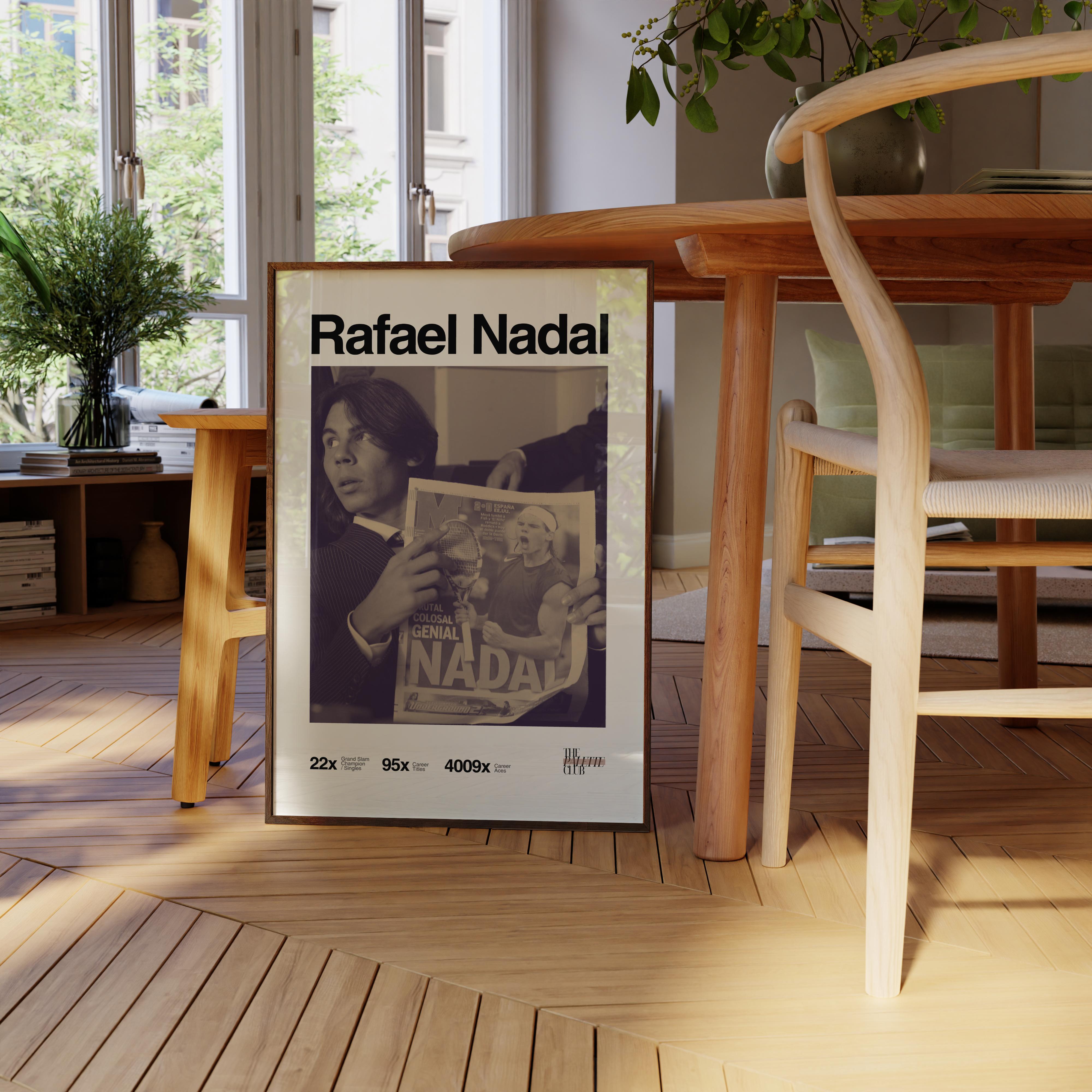 Retro Rafael Nadal Print