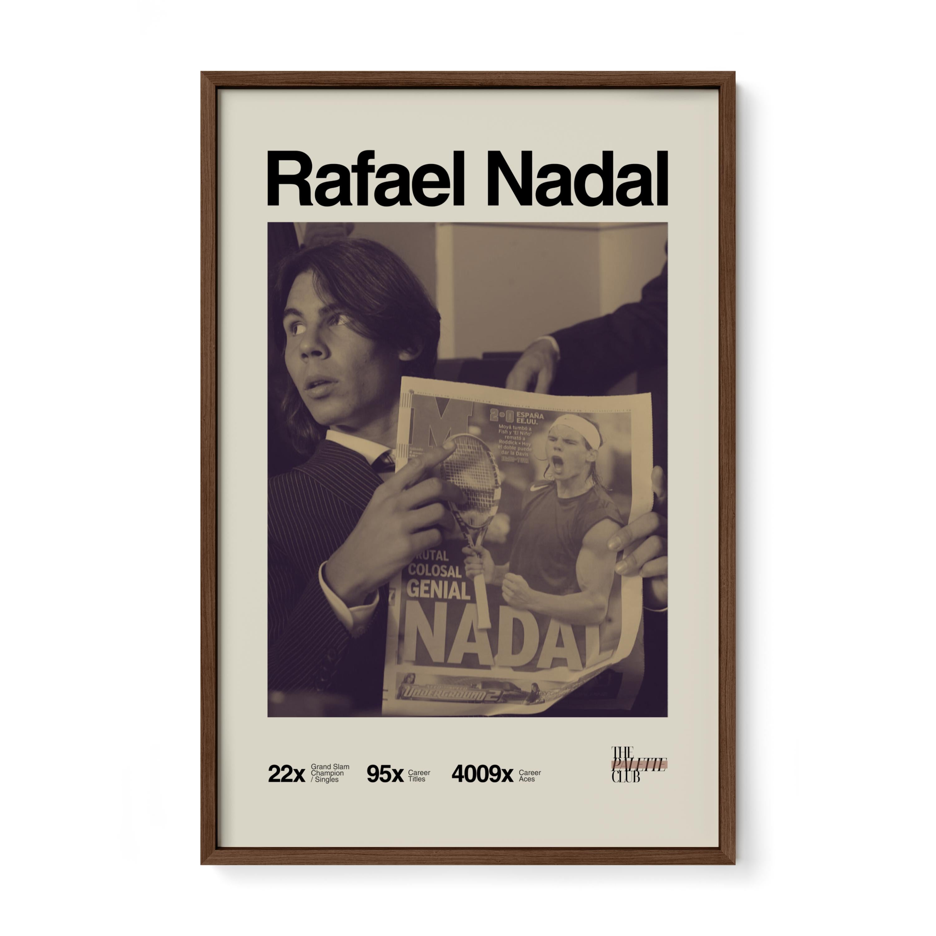 Retro Rafael Nadal Print