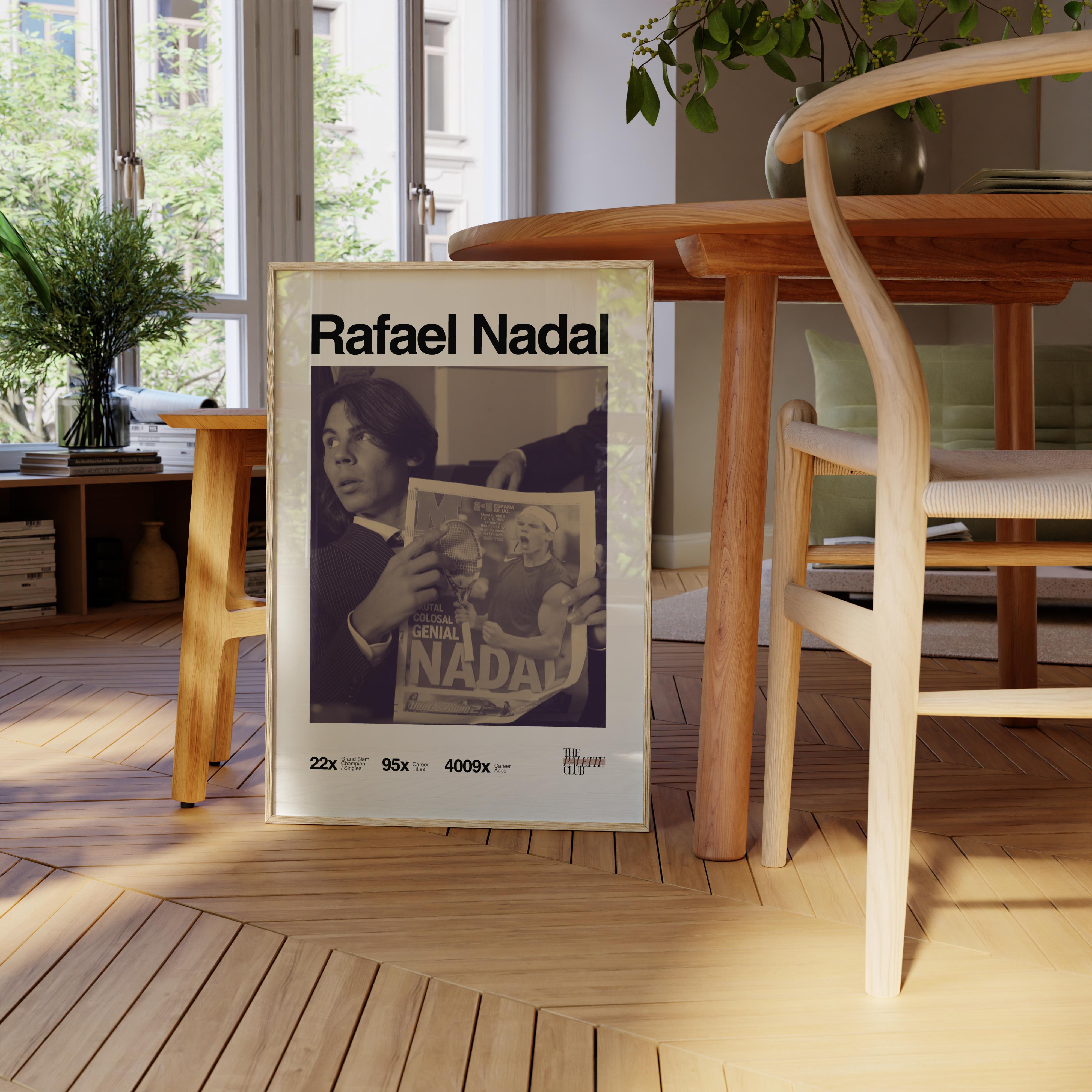Retro Rafael Nadal Print